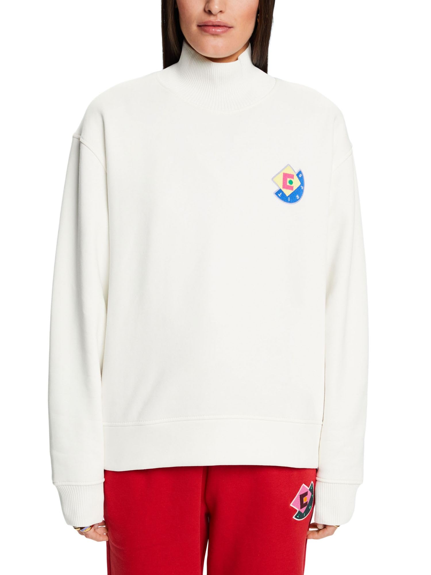 esprit-damen-sweatshirt-103ee1j306-klassisches-damen-sweatshirt-mit-entspannter- image 7