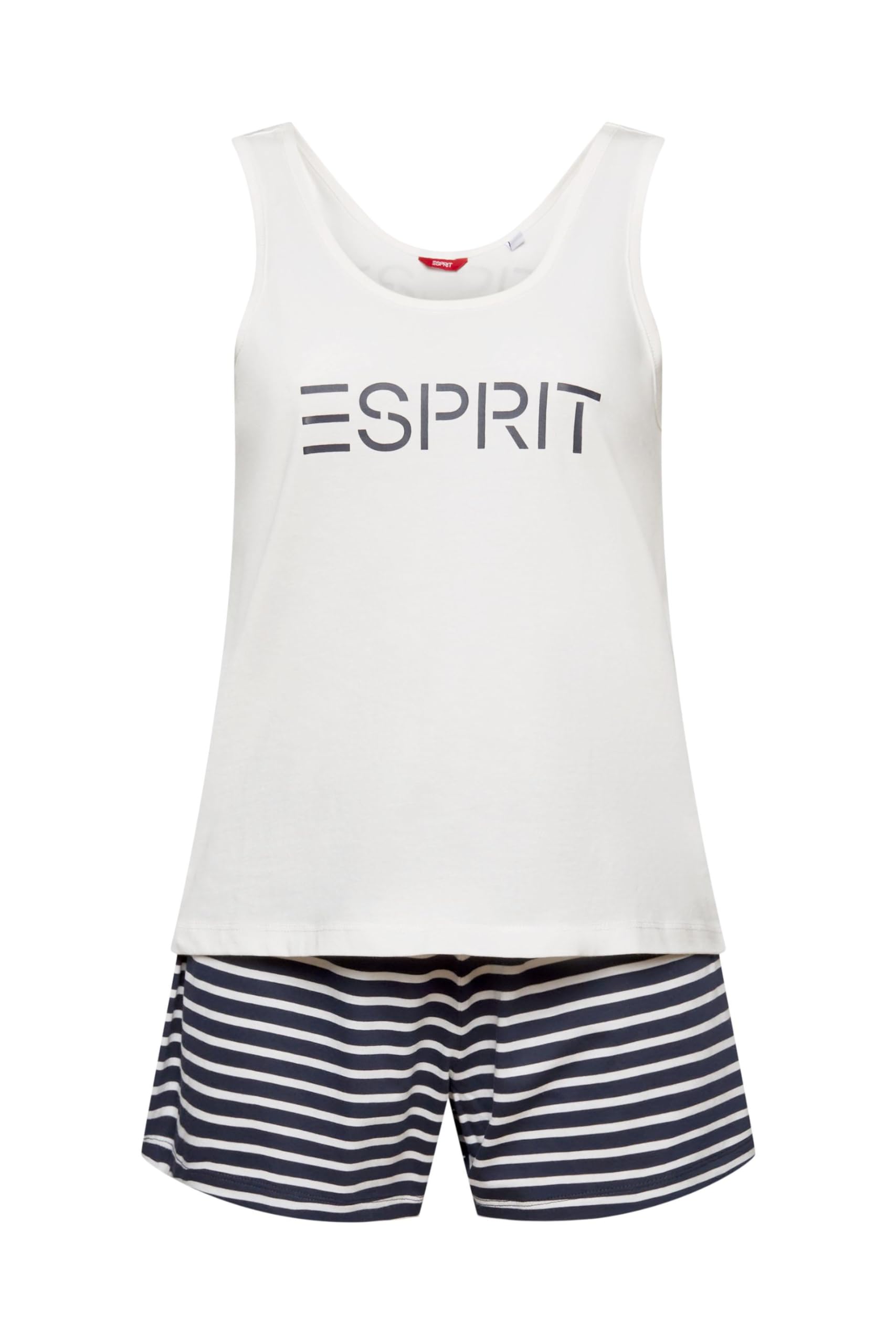 esprit-mia-pyjamaset-top-slg-damen-schlafanzug-set-mit-top-und-shorts image 4