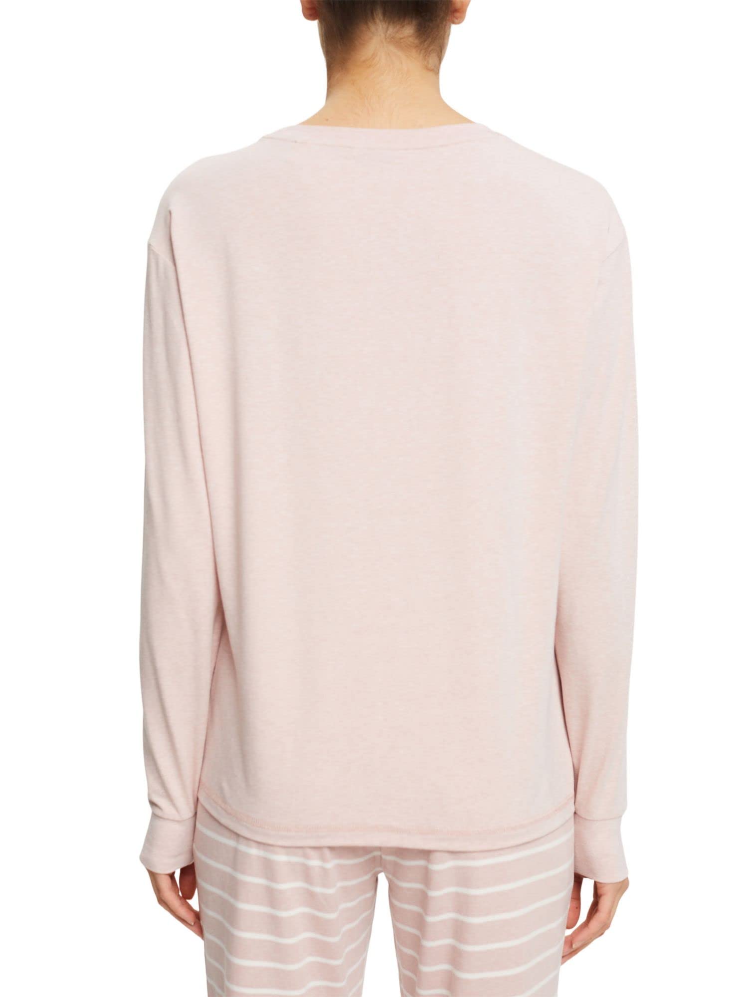 esprit-cosy-melange-sus-damen-longsleeve-pyjamaoberteil-kuscheliges-schlafshirt- image 2