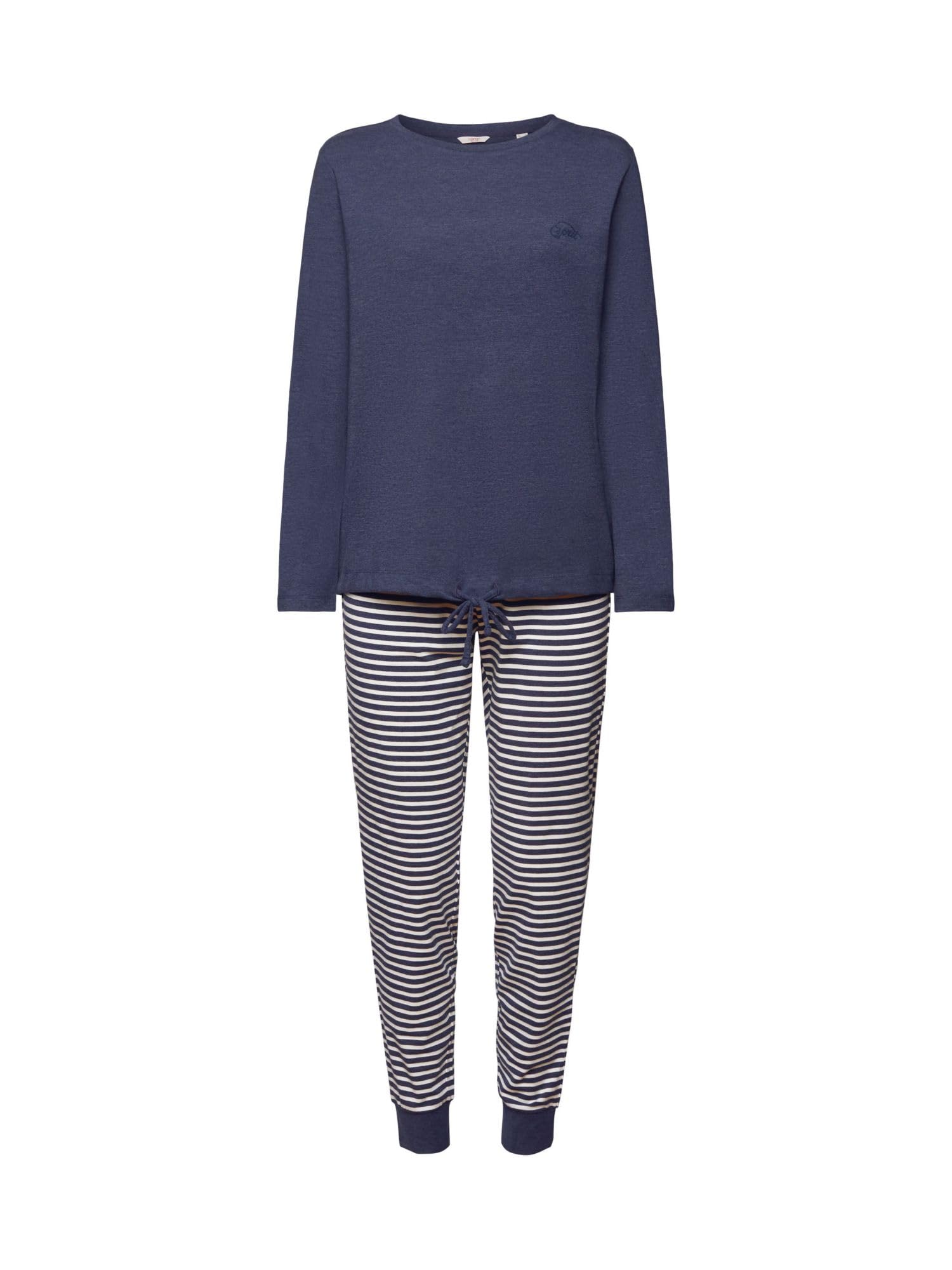 esprit-y-d-stripe-cotton-sus-single-damen-pyjamaunterteil-blickdichter-pyjama-sc image 3