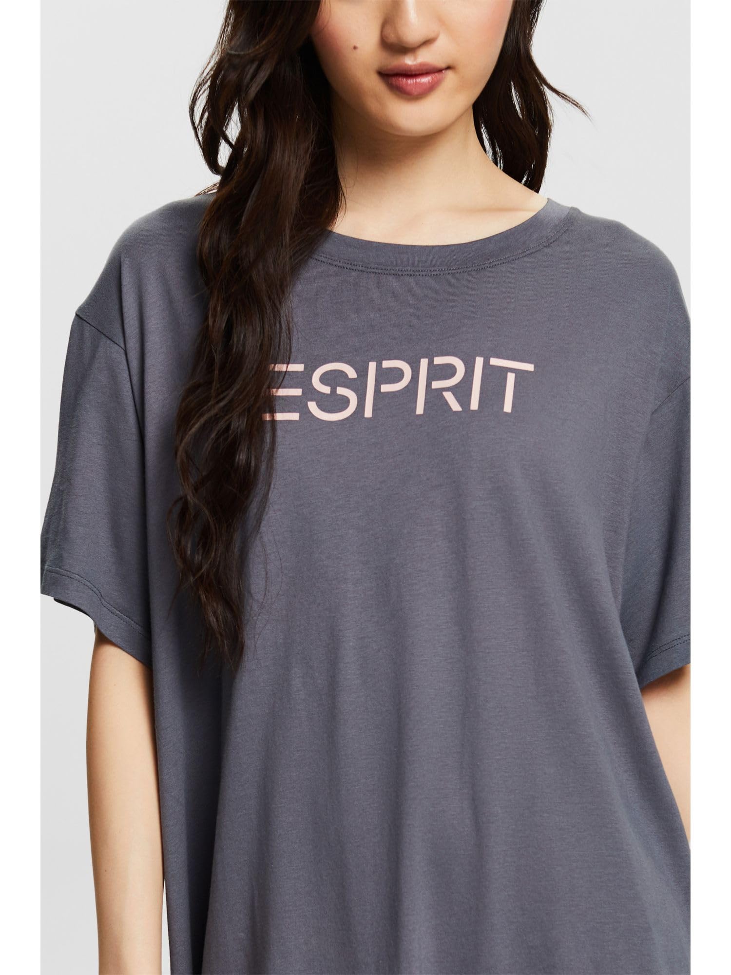 esprit-amelia-damen-nachthemd-mit-langen-armen-bequemes-schlafshirt-aus-weicher- image 4