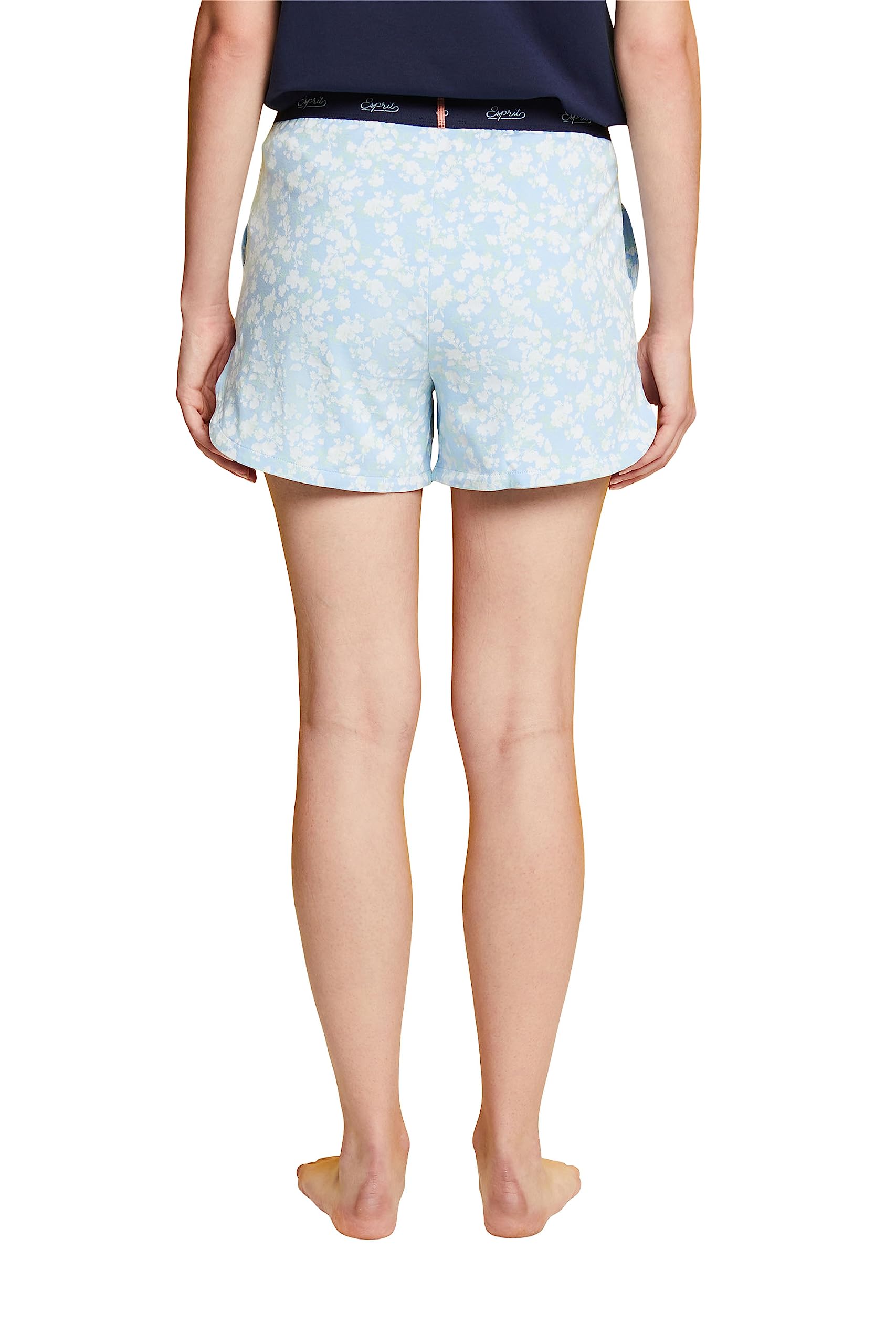 esprit-logo-cotton-pyjamaunterteil-damen-single-short-schlafhose-aus-baumwolle-m image 2