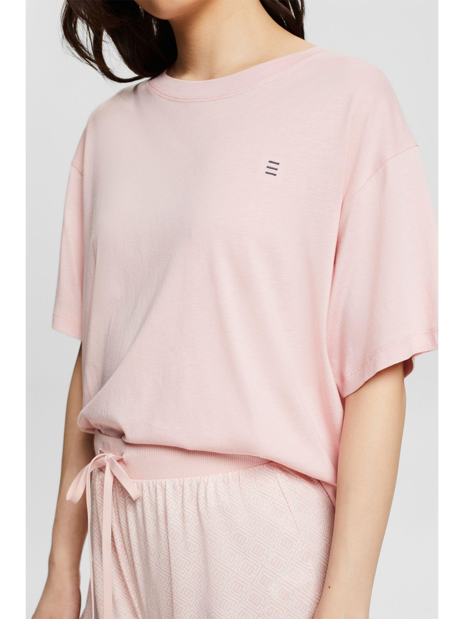 esprit-amelia-damen-pyjamaset-kurzarm-oberteil-mit-shorts-f-r-ruhigen-schlaf image 4