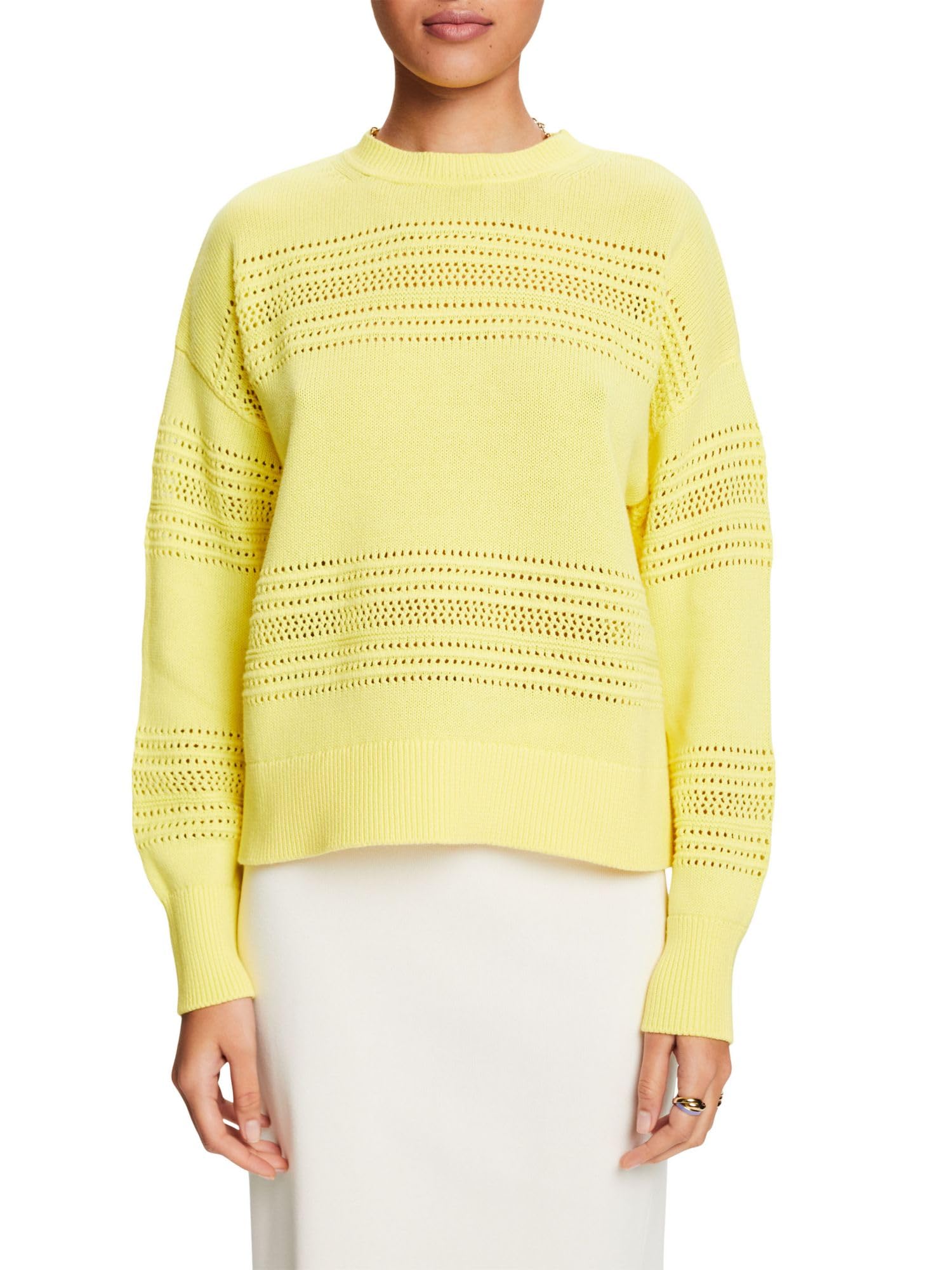 esprit-034ee1i306-damen-pullover-1er-pack-l-ssiger-strickpullover-mit-lockerer-p image 8