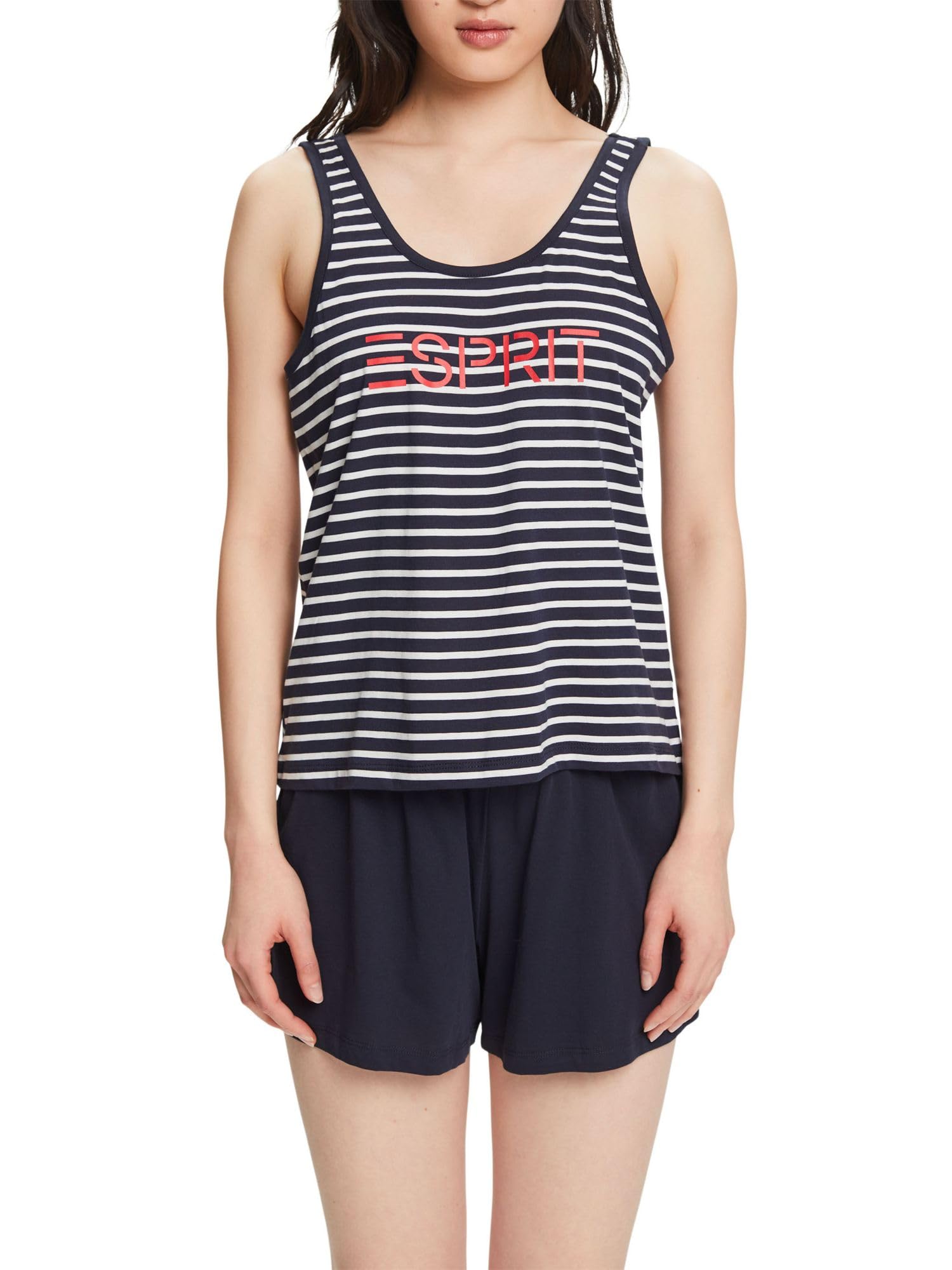 esprit-mia-pyjamaset-top-slg-damen-schlafanzug-set-mit-top-und-shorts image 5