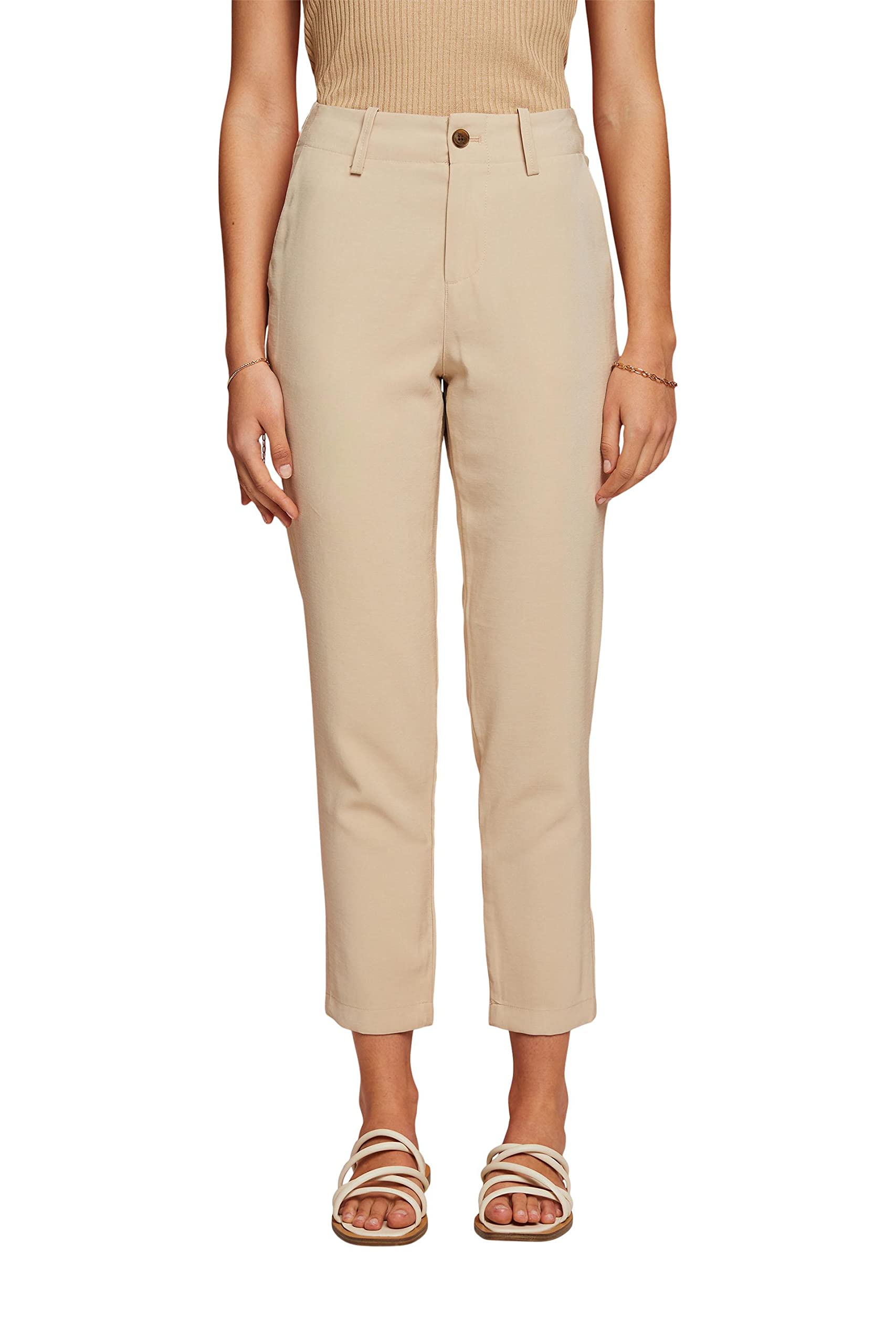 esprit-043ee1b330-damen-hose-bequeme-stoffhose-mit-lockerer-passform-zum-kombini image 1