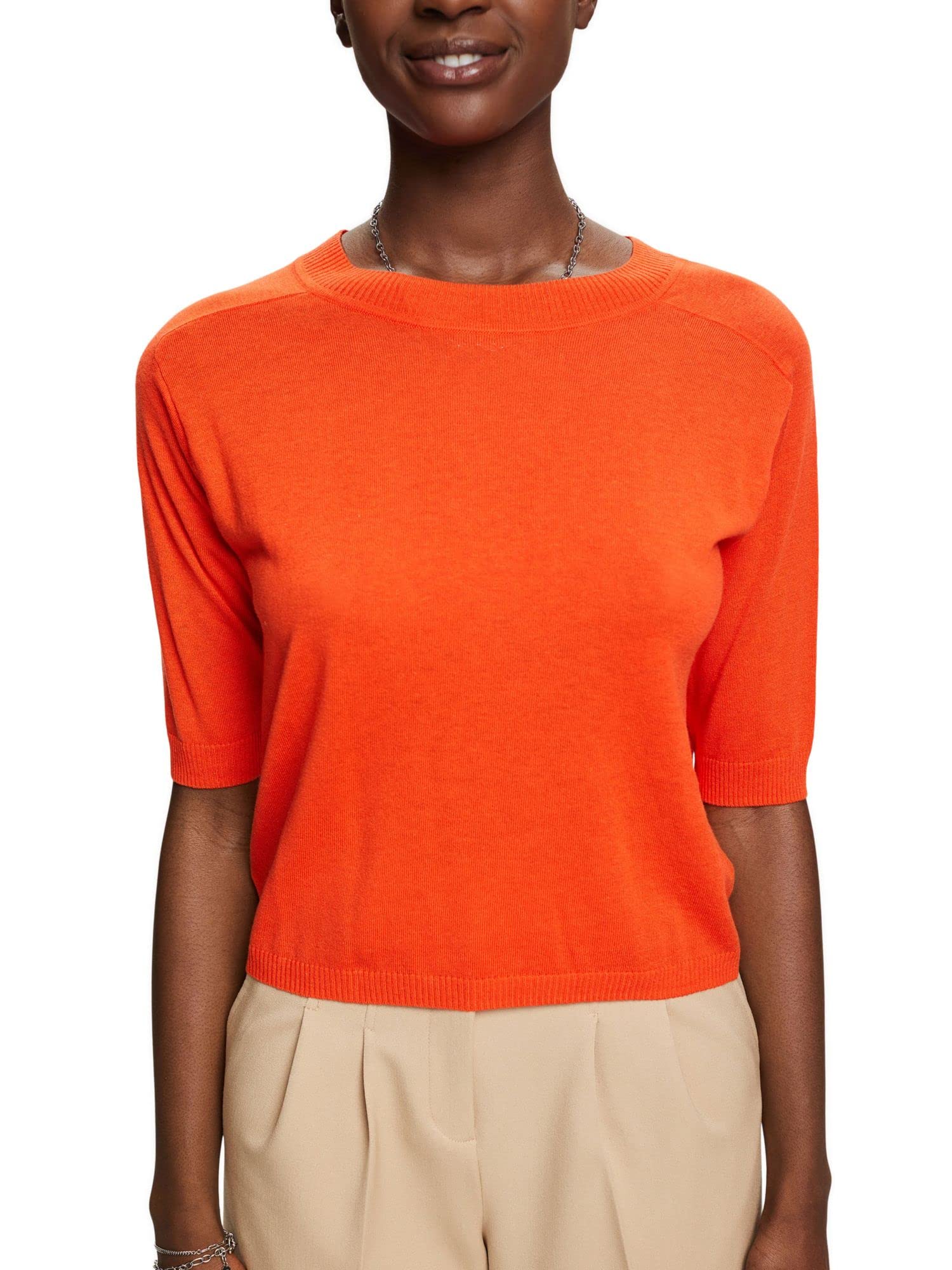 esprit-023ee1i303-damen-pullover-weicher-strickpullover-mit-entspannter-passform image 7