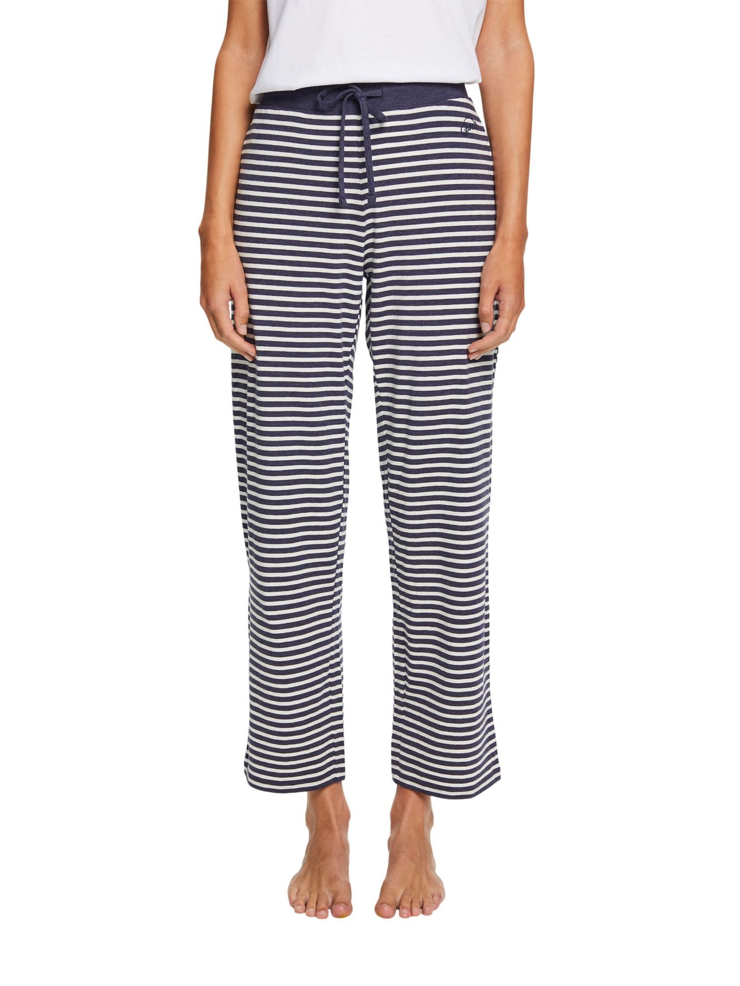 esprit-modern-stripes-damen-pyjamaunterteil-gestreifte-schlafhose-aus-weicher-ba image 1