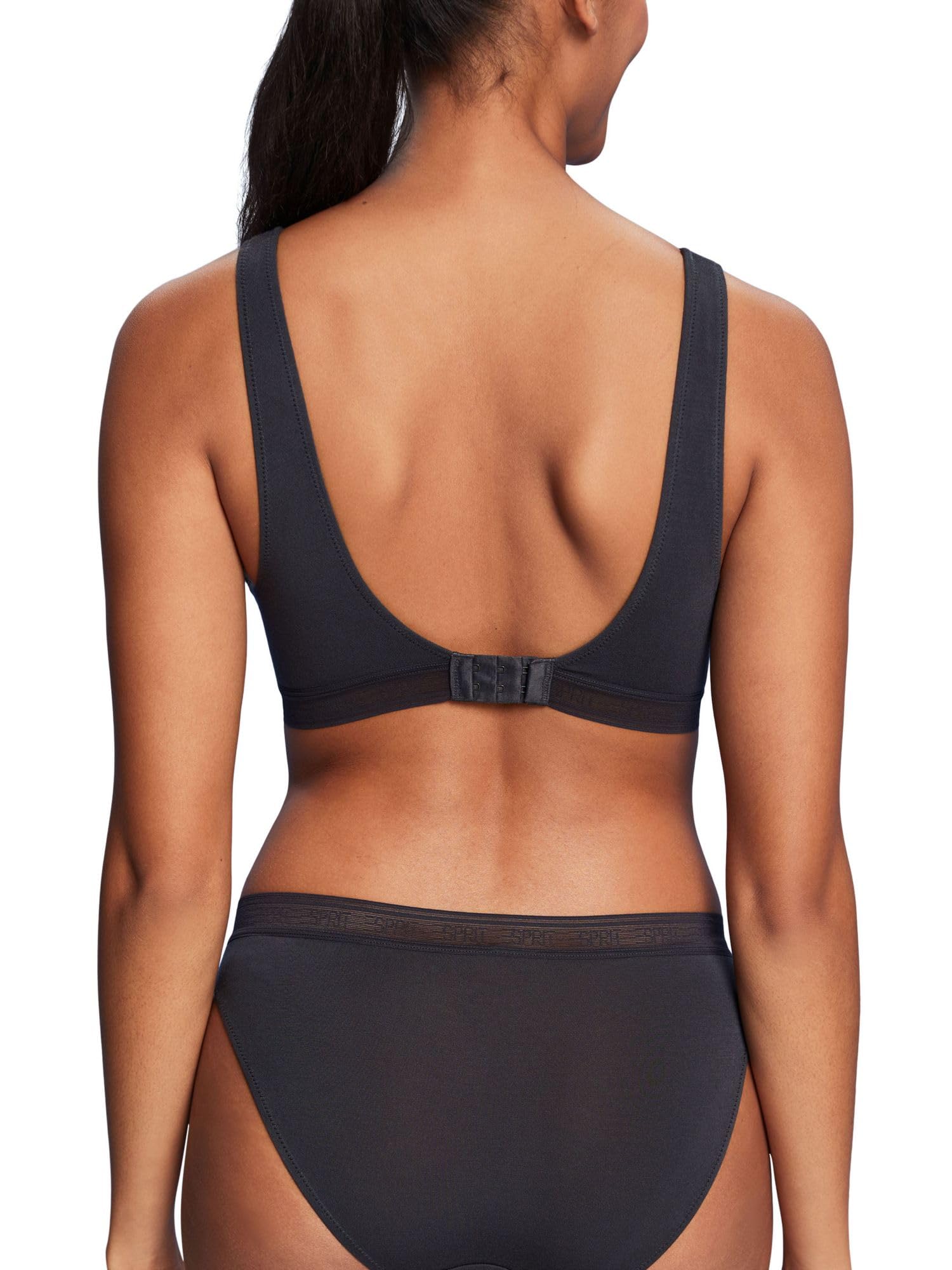 esprit-modal-w-logo-elastic-wireless-damen-gepolsterter-bh-b-gelfreies-soft-pad- image 2