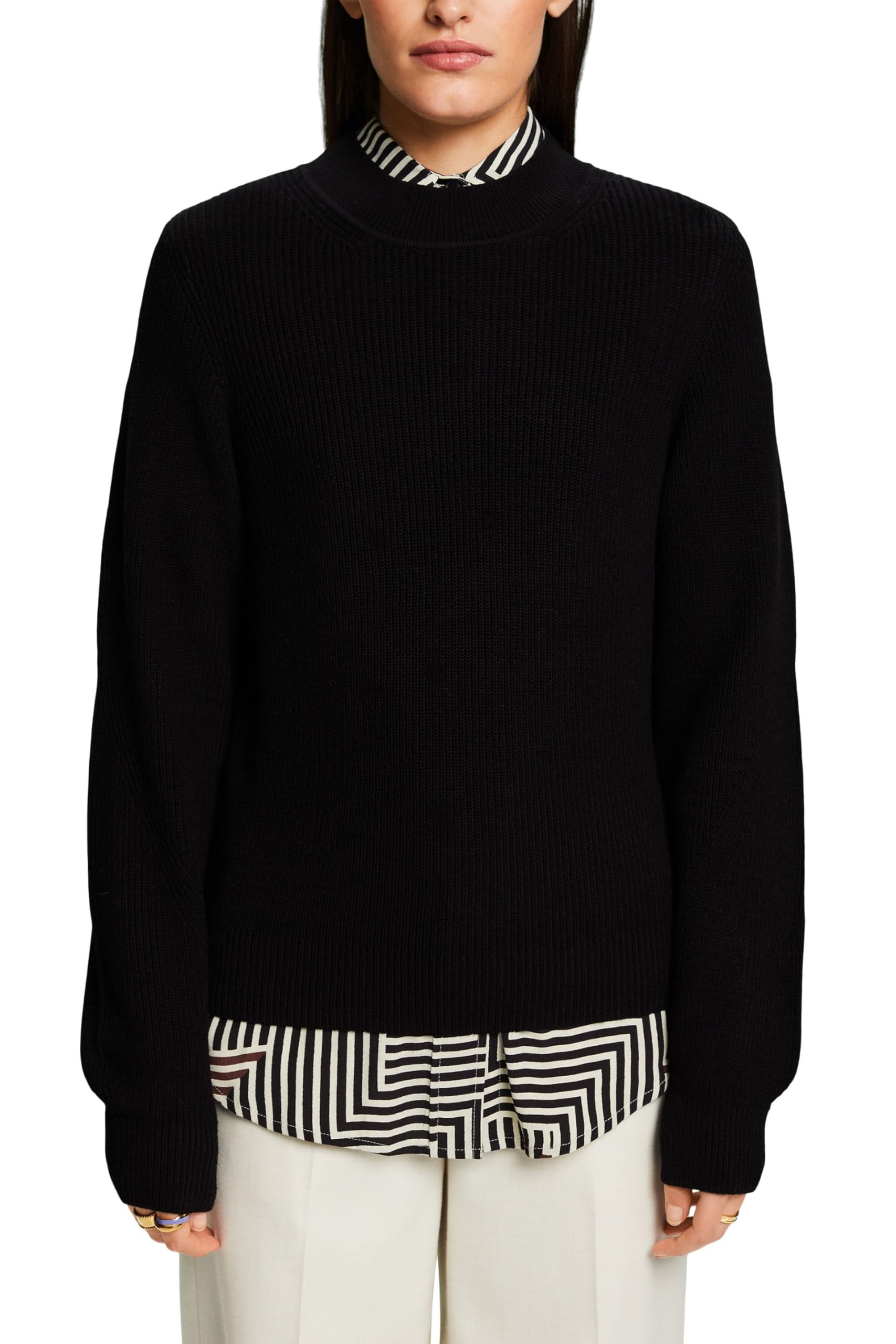 esprit-103ee1i342-damen-pullover-weicher-strickpullover-mit-klassischer-passform image 6
