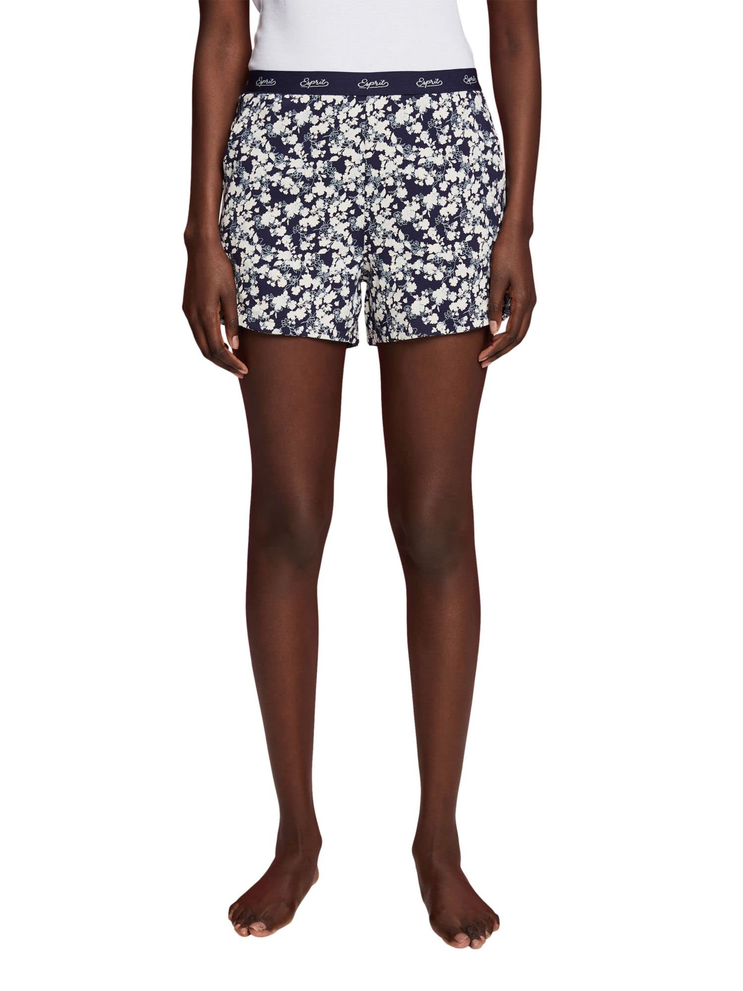 esprit-logo-cotton-pyjamaunterteil-damen-single-short-schlafhose-aus-baumwolle-m image 4