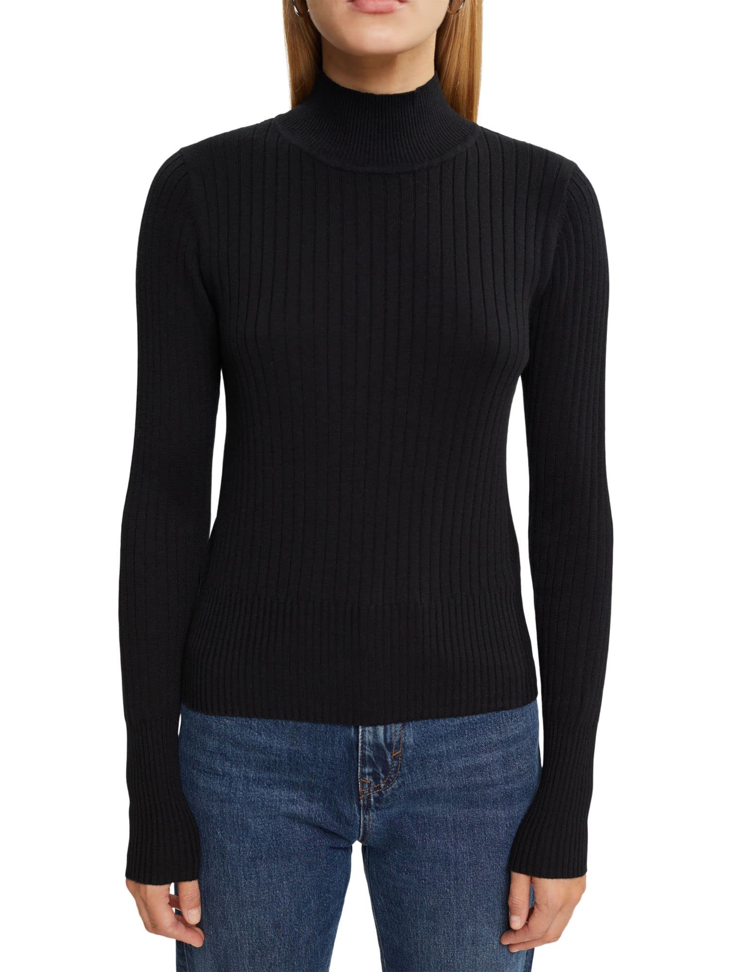 esprit-damen-992cc1i305-pullover-klassischer-damenpullover-mit-ger-umiger-passfo image 7