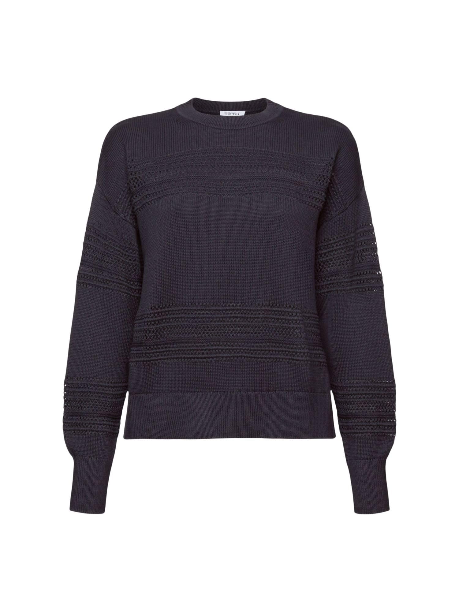 esprit-034ee1i306-damen-pullover-1er-pack-l-ssiger-strickpullover-mit-lockerer-p image 3