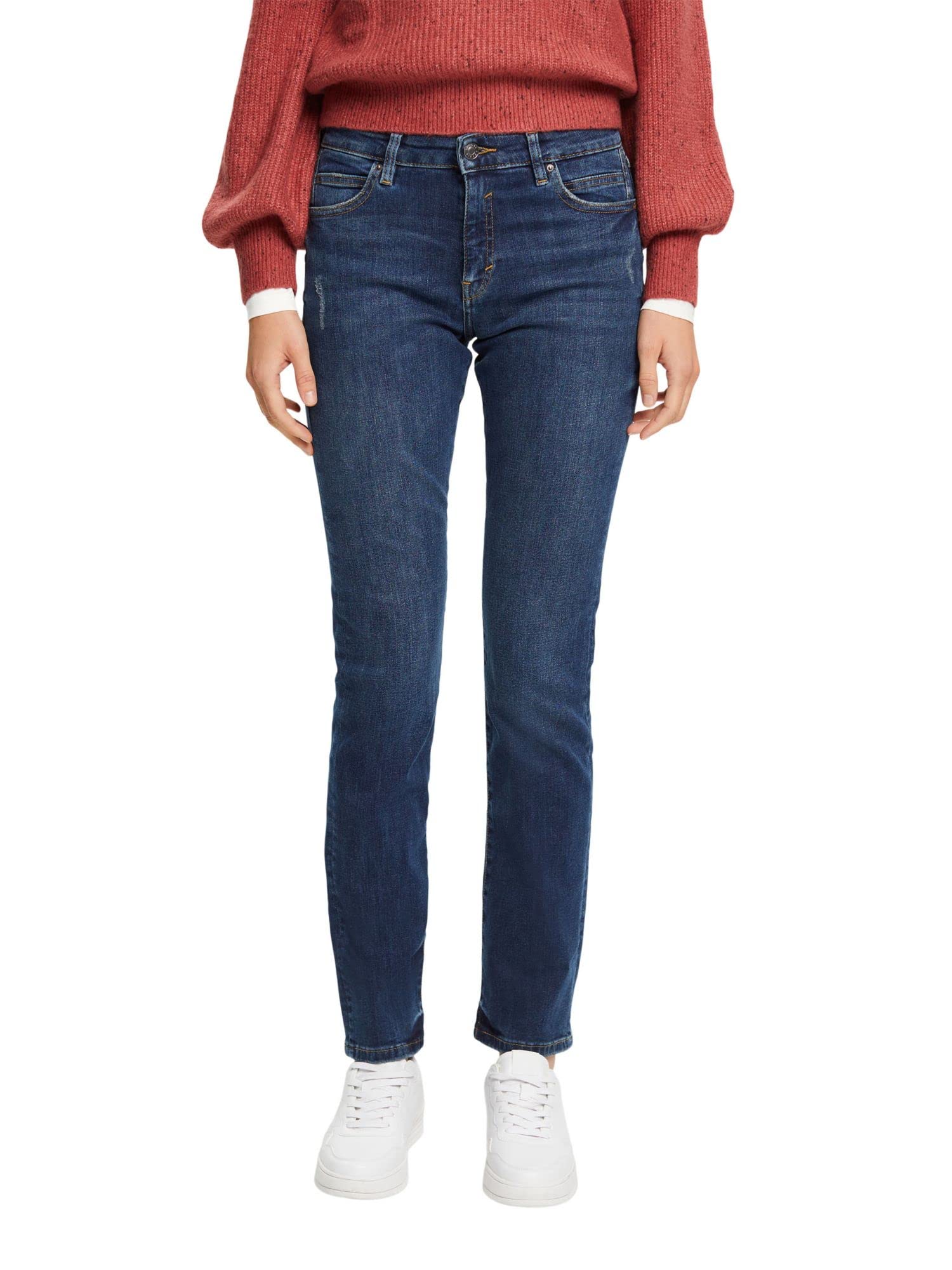esprit-damen-jeans-klassische-5-pocket-jeans-mit-relaxter-passform image 7