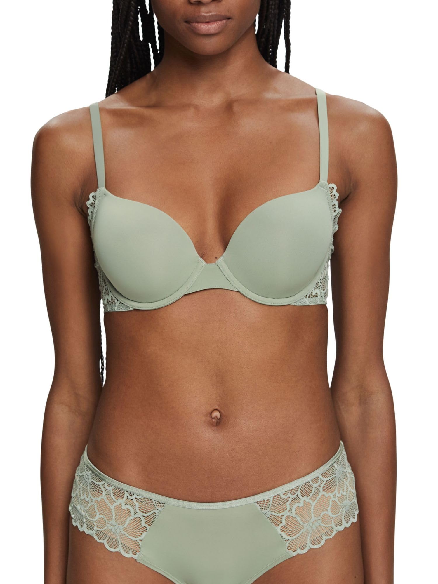 esprit-big-flower-lace-damen-t-shirt-bh-mit-pads image 6