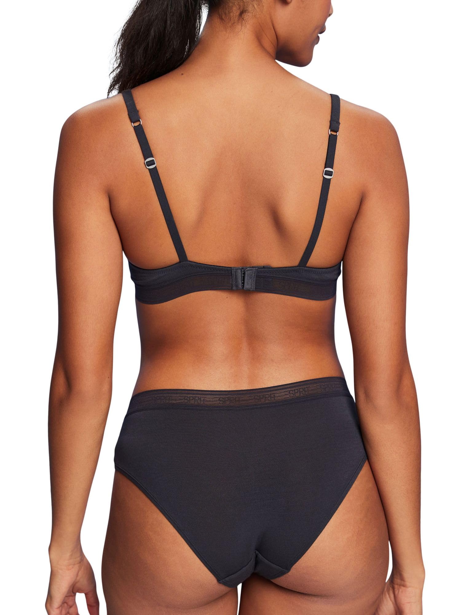 esprit-modal-w-logo-elastic-classic-padded-damen-gepolsterter-bh-aus-modal-mit-e image 2