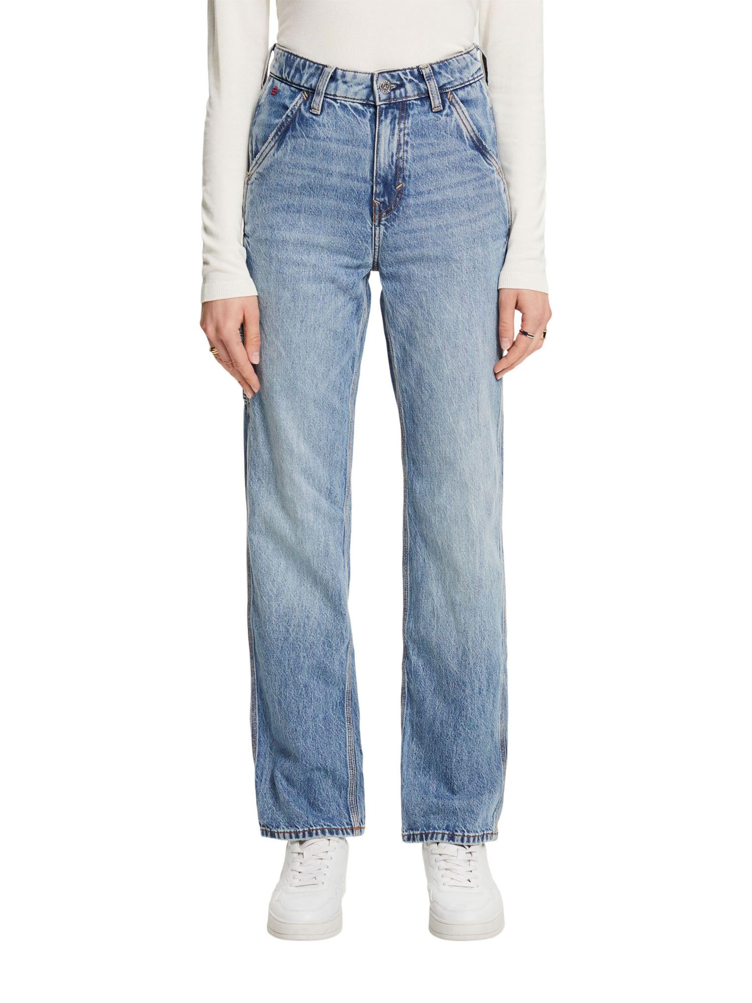 esprit-083ee1b355-damen-jeans-klassische-5-pocket-jeans-mit-bequemer-passform image 1