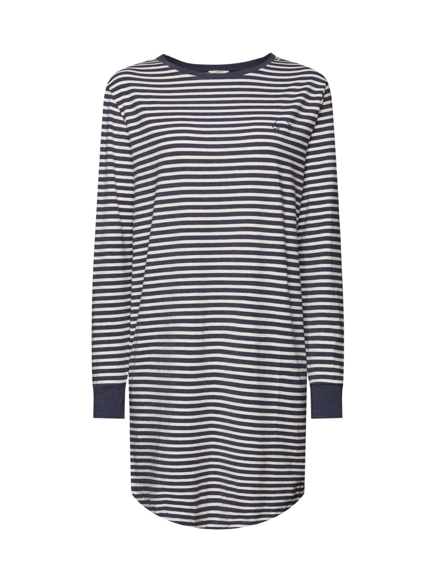 esprit-damen-modern-stripes-nachthemd-bequemes-schlaf-und-nachtkleid-mit-streife image 3