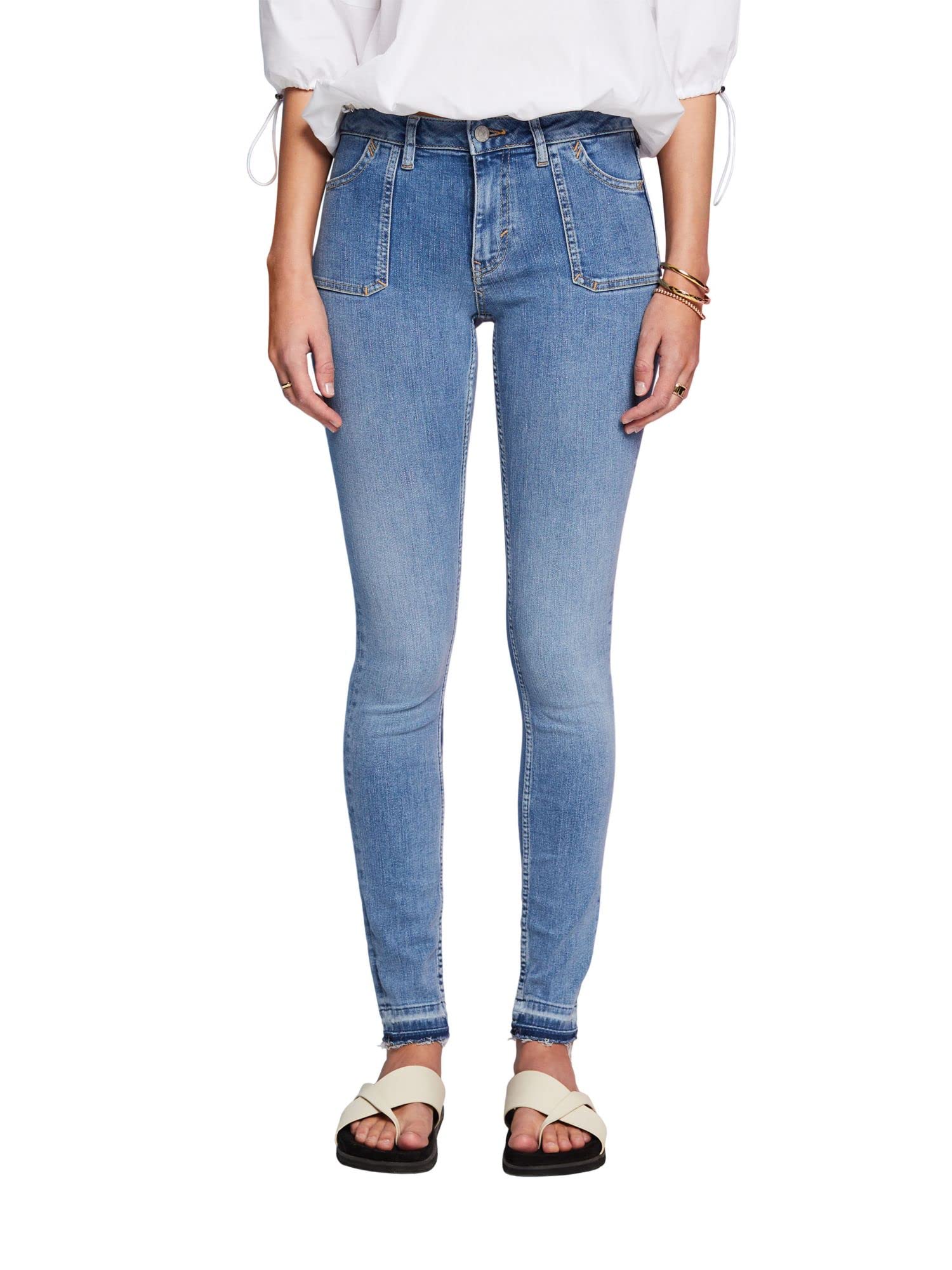 esprit-033ee1b309-damen-jeans-klassische-five-pocket-jeans-mit-kalifornischem-ca image 7