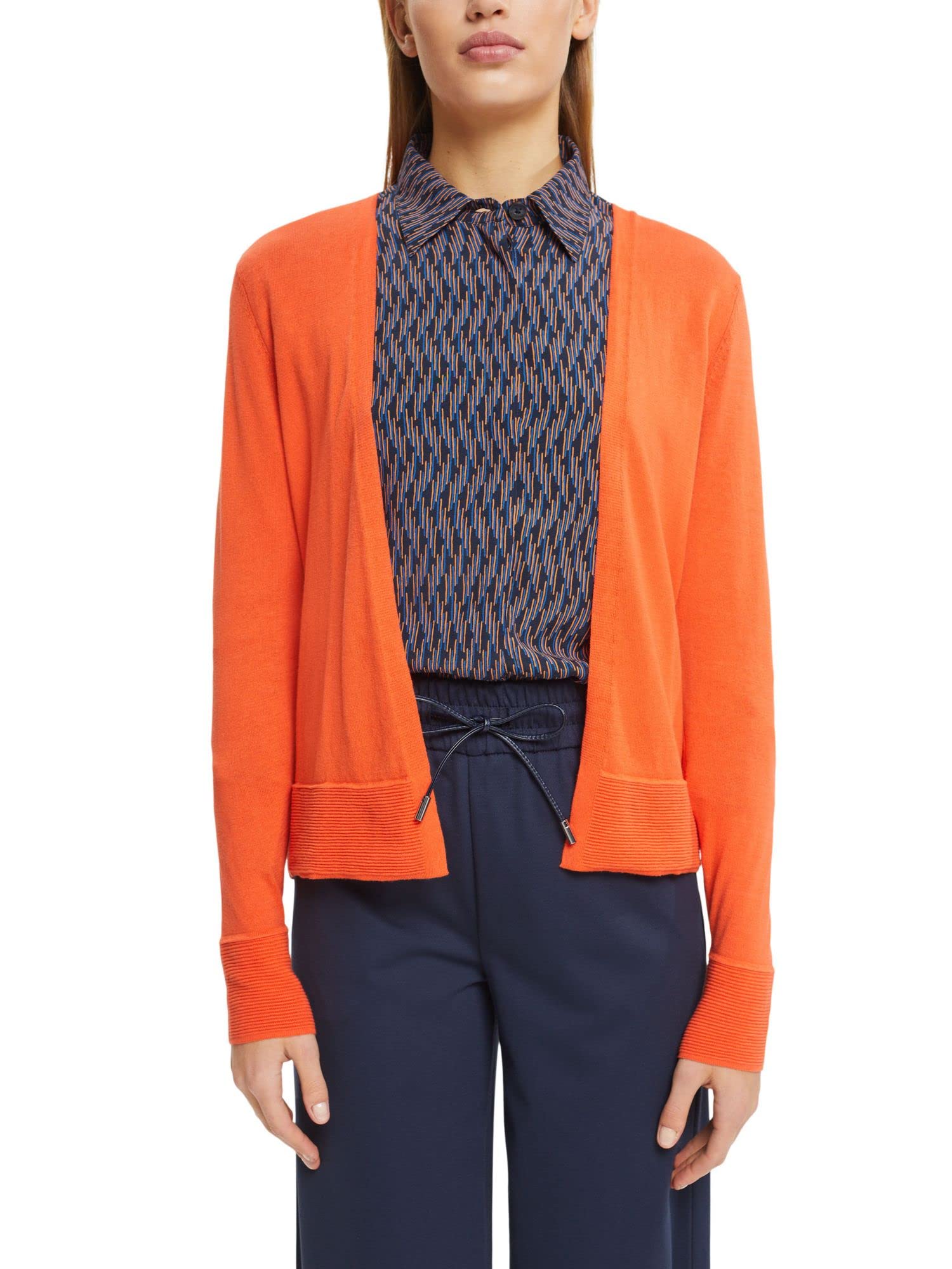 esprit-open-knitted-cardigan-strickjacke-f-r-damen-offener-strick-cardigan-aus-w image 2