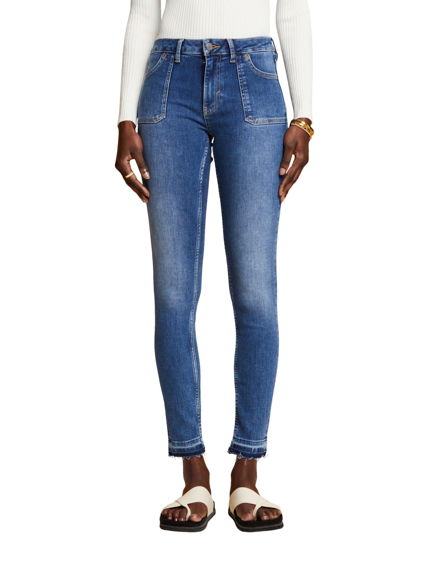esprit-033ee1b309-damen-jeans-klassische-five-pocket-jeans-mit-kalifornischem-ca image 6