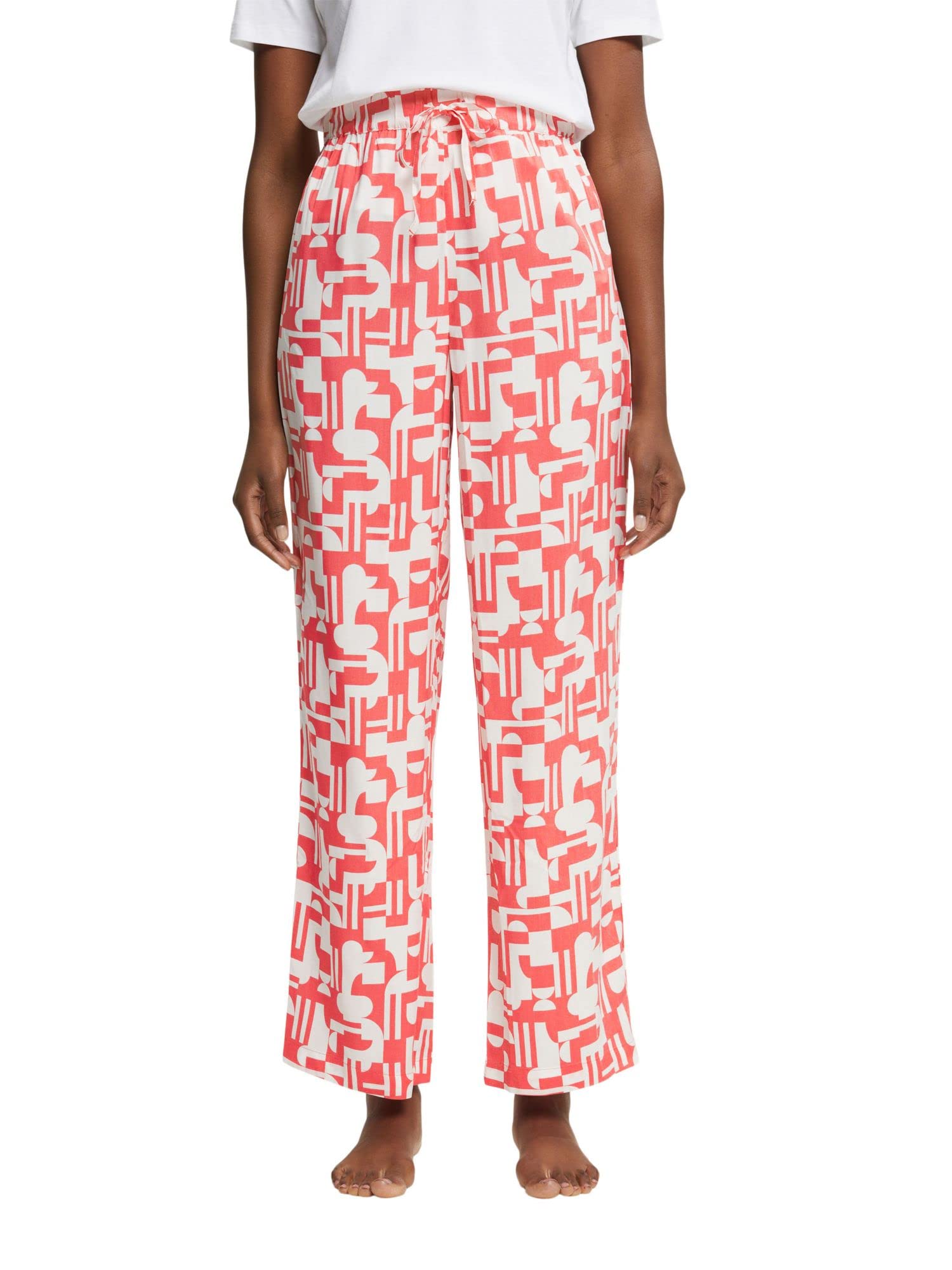esprit-damen-seasonal-print-7-8-pyjamaunterteil-bedrucktes-viertel-lang-pyjama-h image 2