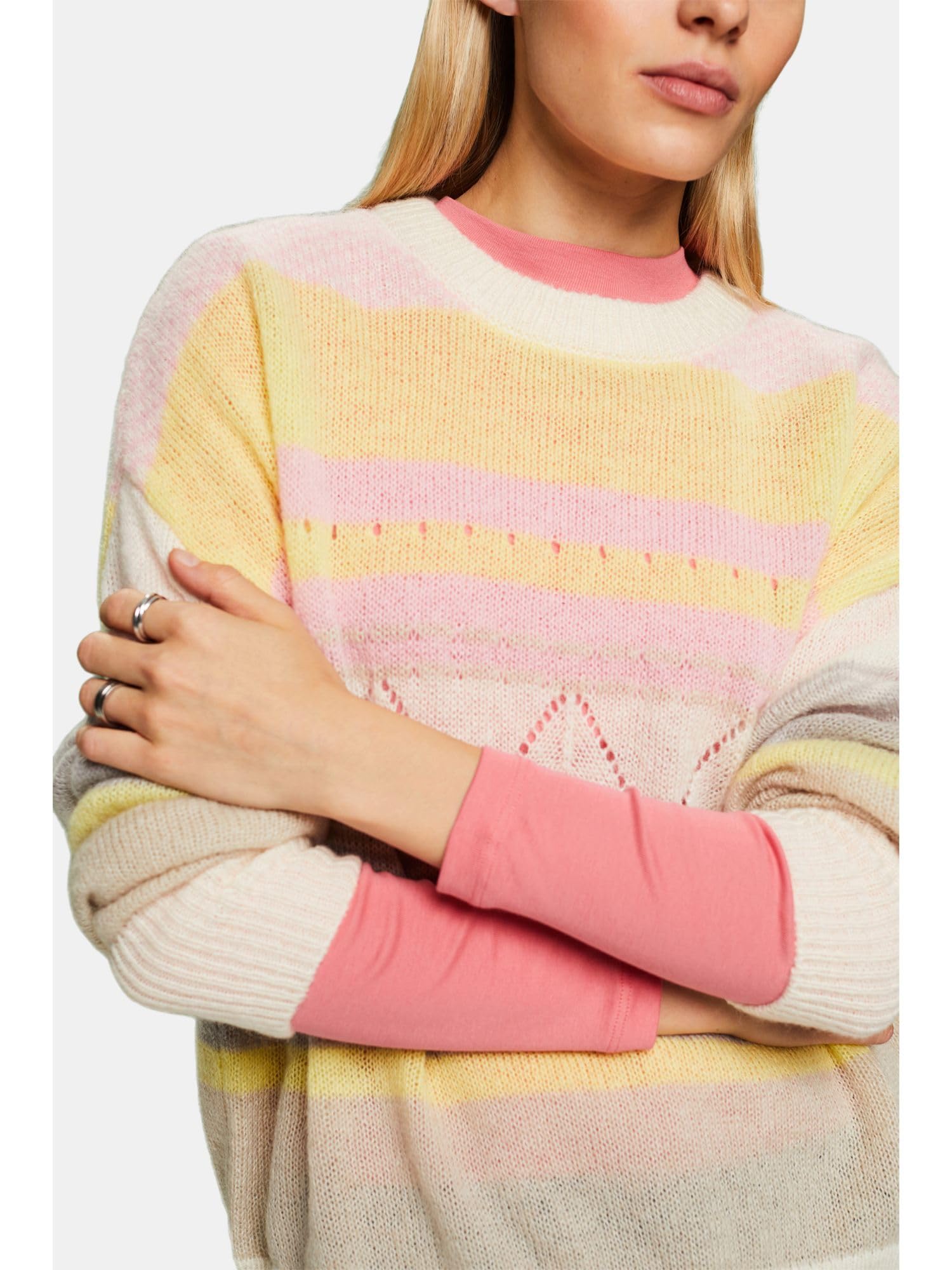 esprit-014ee1i305-damen-pullover-weicher-markenpullover-mit-gr-engetreuer-passfo image 4