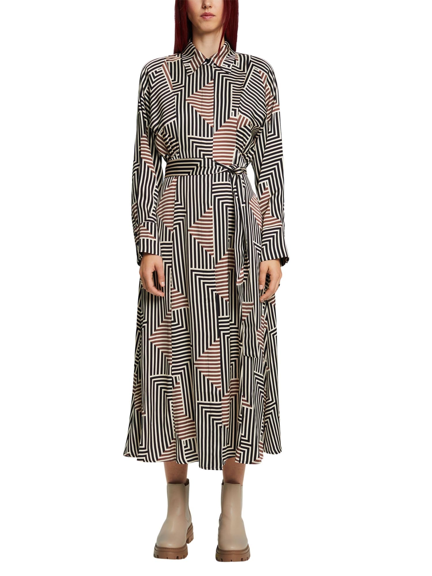 esprit-damen-kleid-103ee1e330-kleid-mit-flie-ender-passform image 1