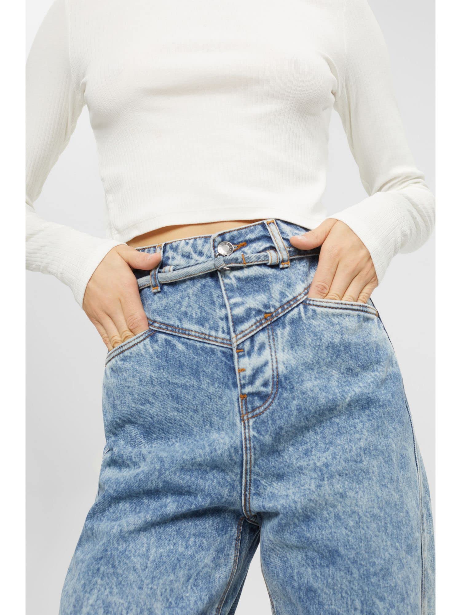 esprit-102ee1b320-damen-jeans-klassische-five-pocket-jeans-mit-hoher-passform-qu image 4
