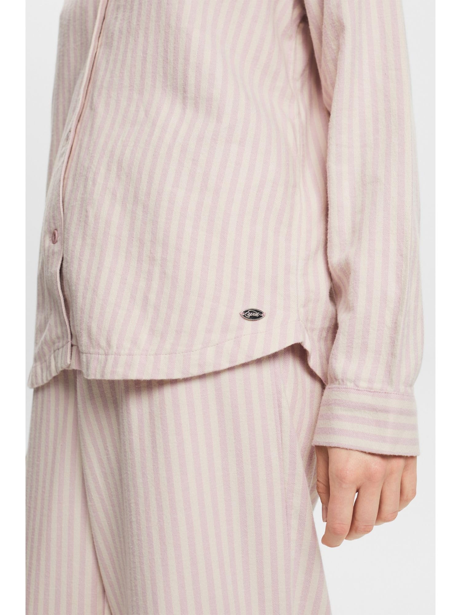 esprit-flannel-wv-stripe-damen-pyjamaset image 4