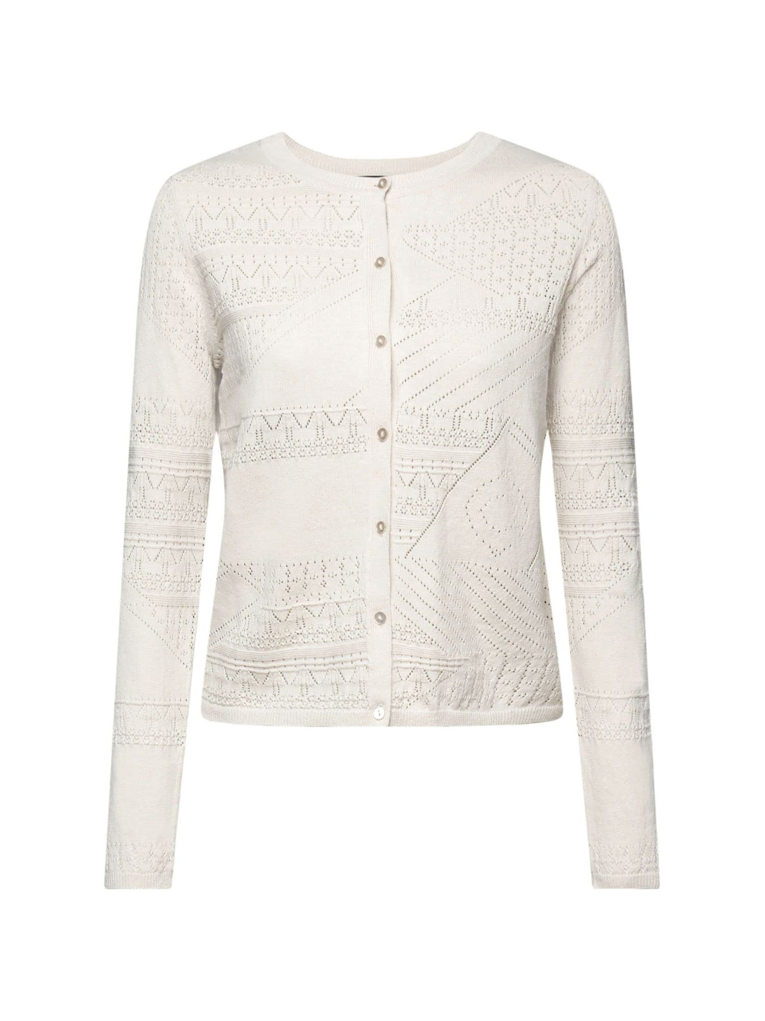 esprit-033eo1i305-damen-strickjacke-klassische-strick-cardigan-mit-entspanntem-k image 3