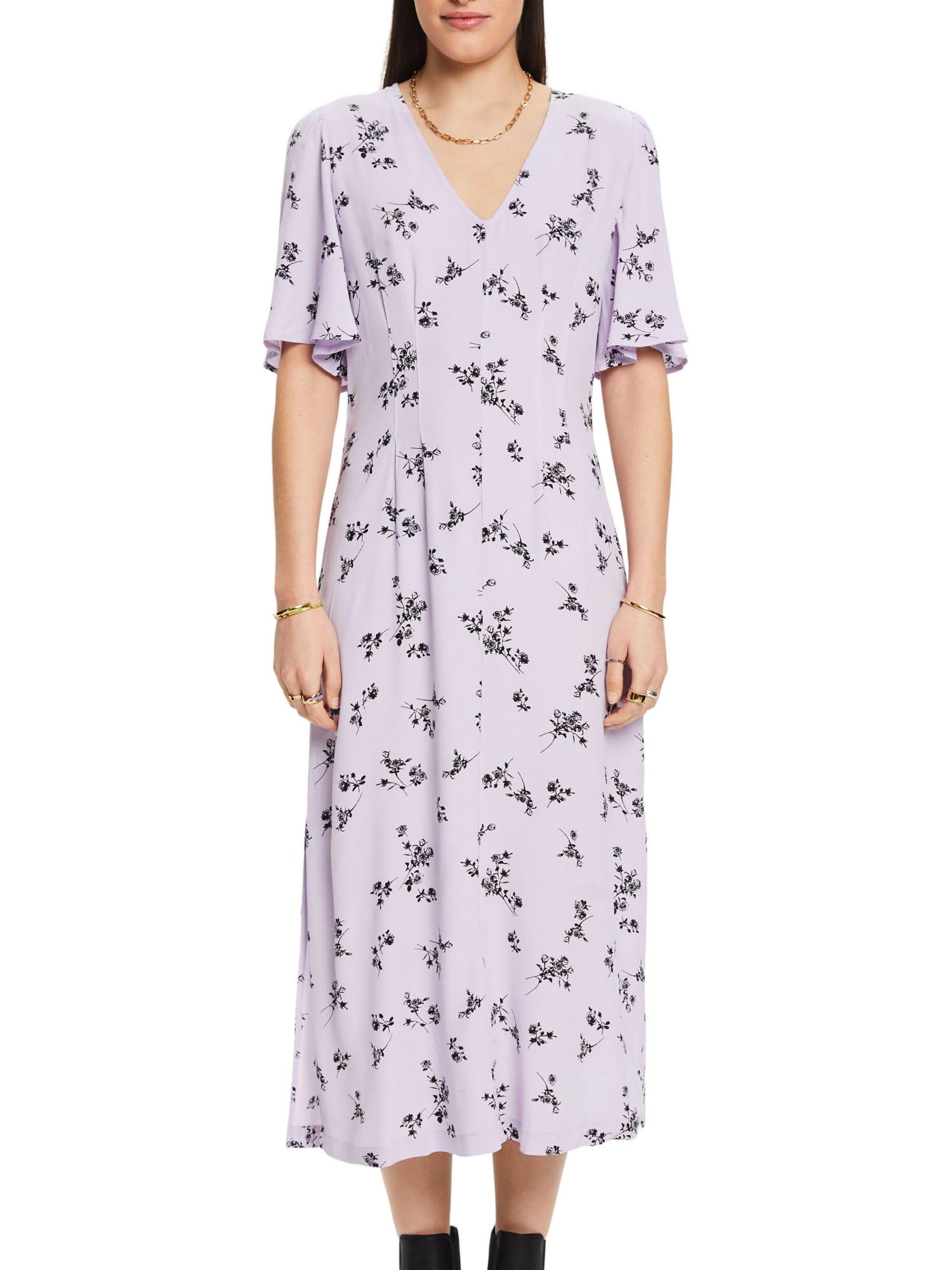 esprit-kleid-024ee1e344-damen-kleid-l-ssige-passform-f-llt-gro-aus image 1