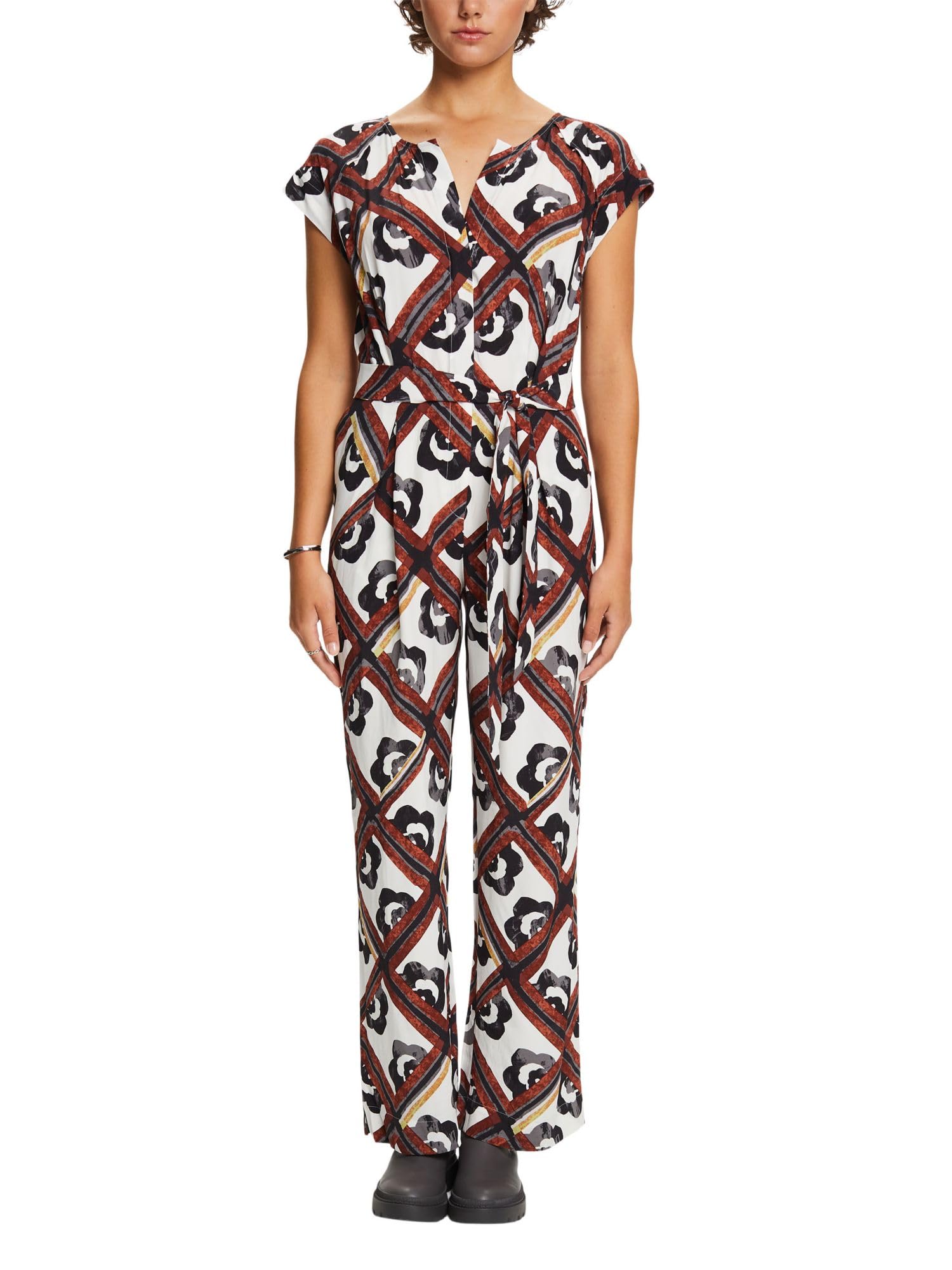 esprit-073eo1l301-damen-overall-elegant-geschnittener-jumpsuit-mit-gr-engetreuer image 1