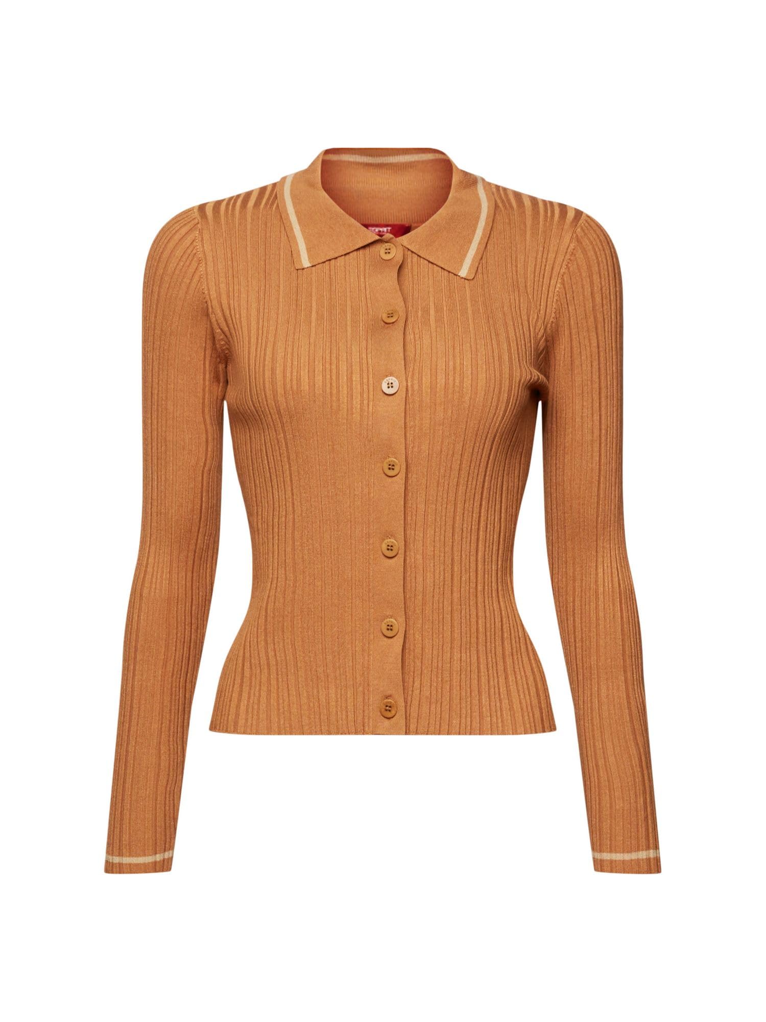 esprit-damen-strickjacke-083eo1i311-klassische-strickjacke-aus-feinem-strick-zum image 3
