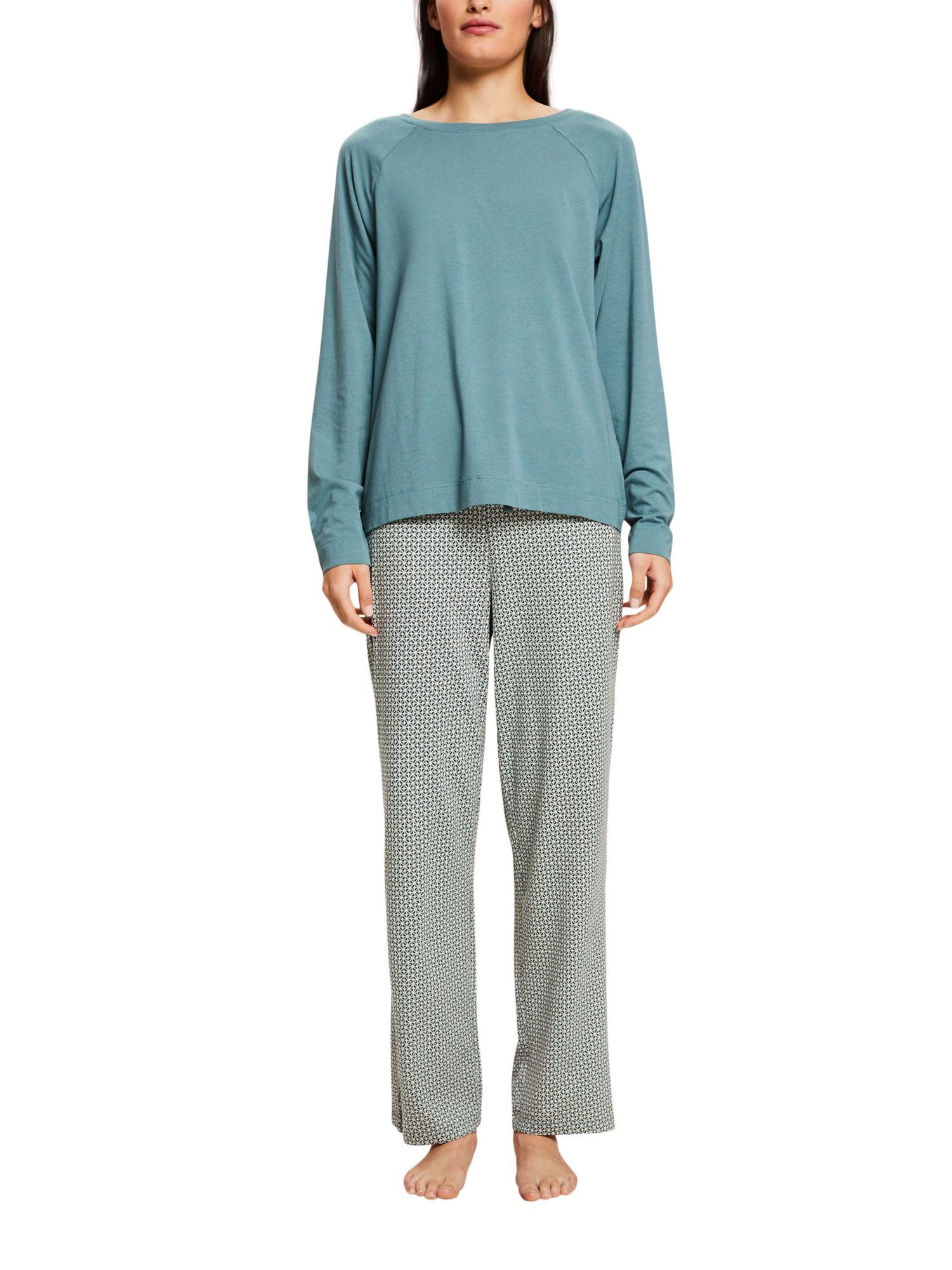 esprit-damen-pyjamaset-zweiteiliges-schlafanzug-set-aus-weichem-material image 3