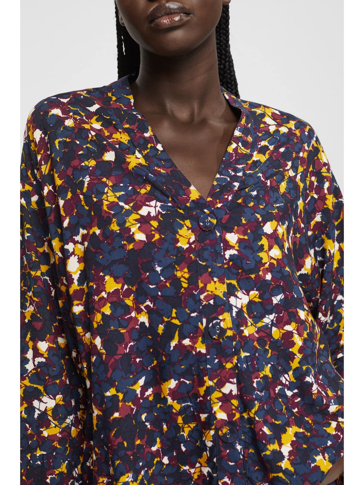 esprit-printed-woven-damen-pyjamaset-mit-bedrucktem-webstoff-schlafanzug-set-mit image 4