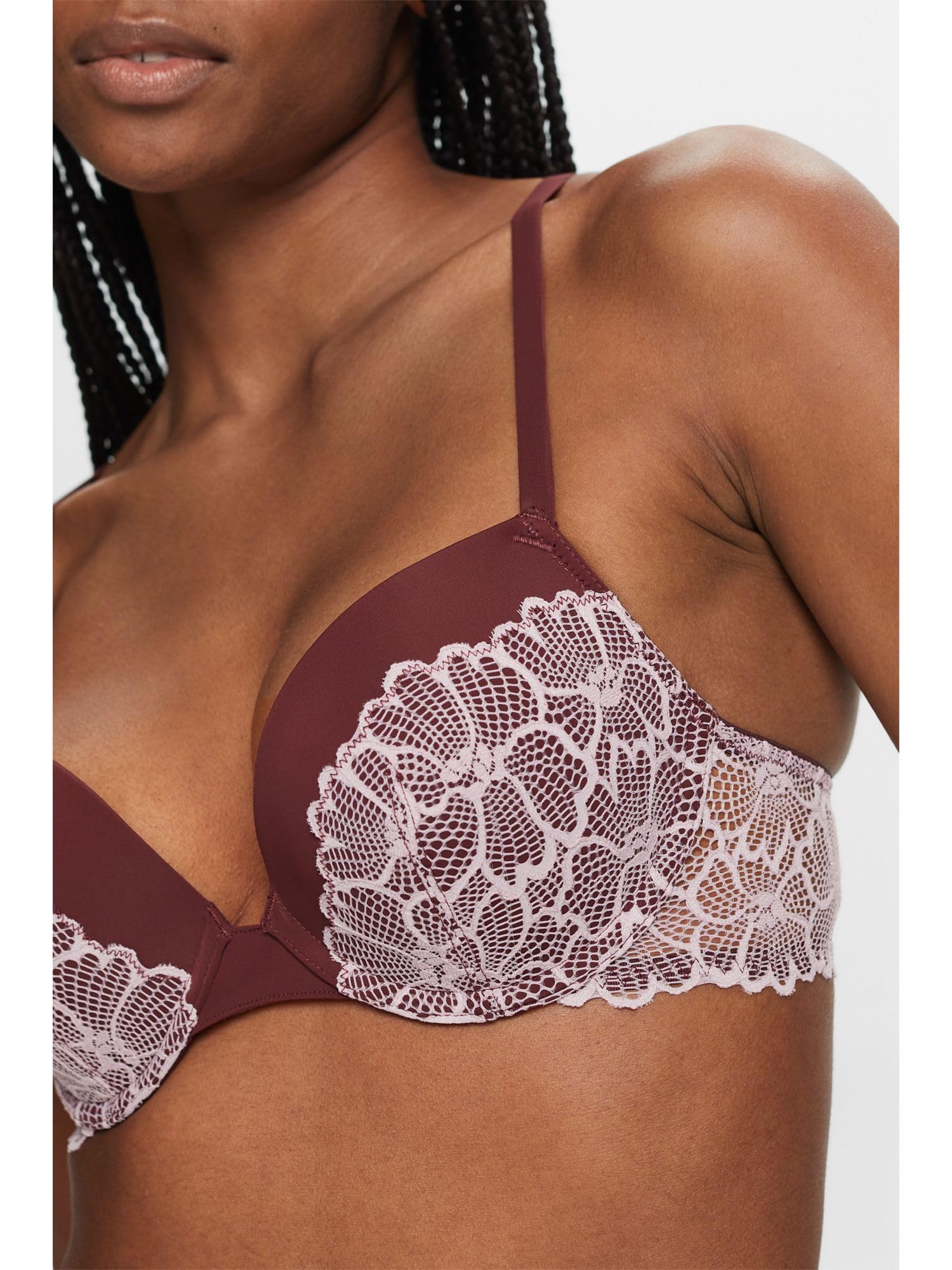 esprit-big-flower-lace-push-up-bh-damen-bh-mit-spitze-und-push-up-effekt image 4