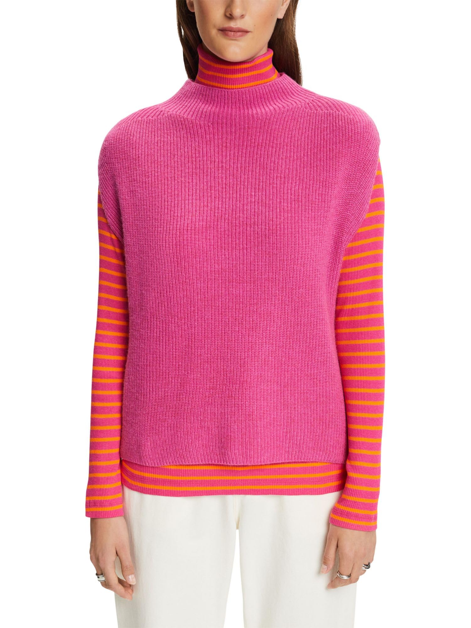 esprit-992eo1i310-pullunder-damen-rmelloser-strickpullover-zum-kombinieren image 7