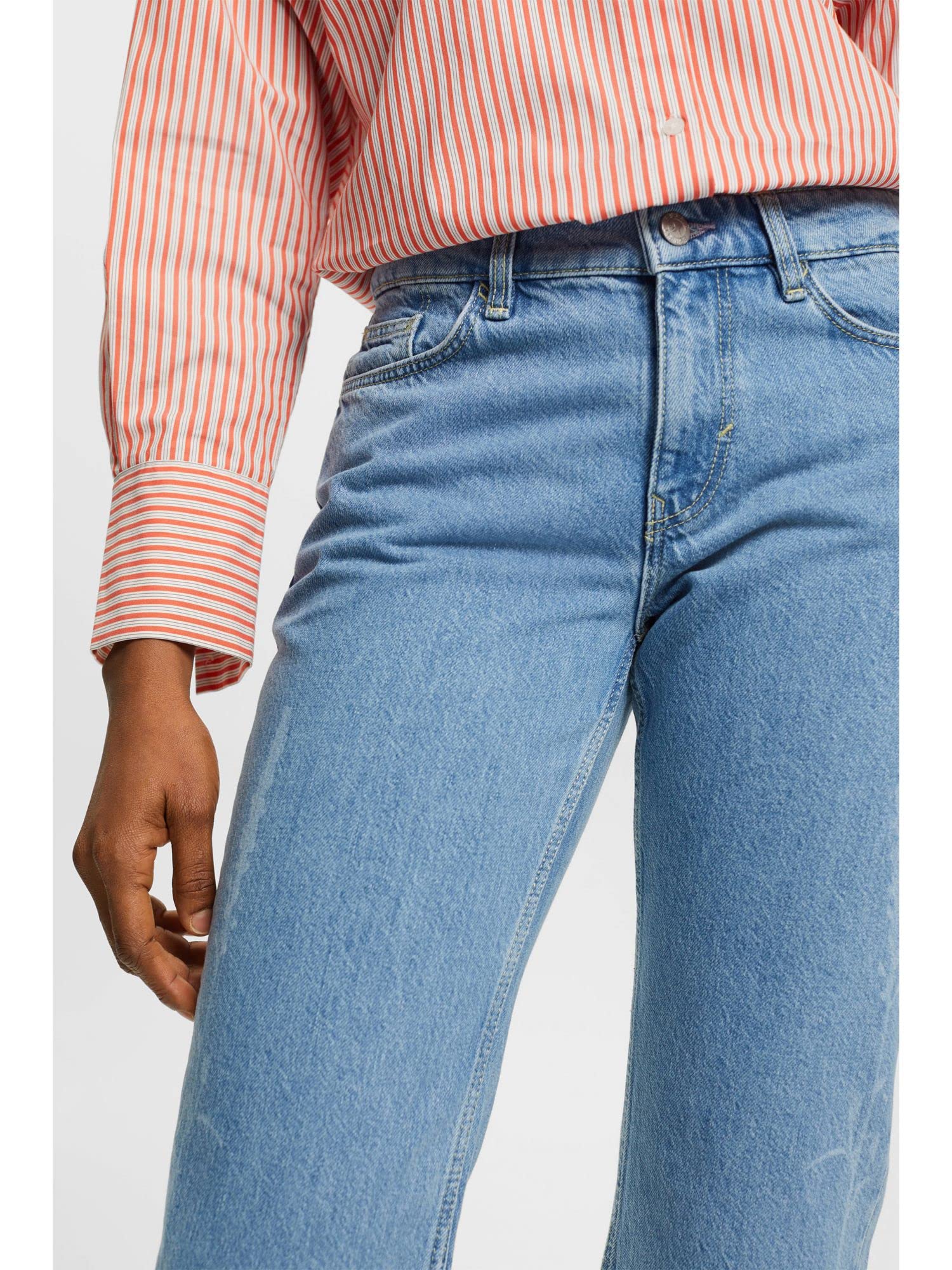 esprit-023ee1b305-damen-jeans-klassische-denim-hose-mit-schmeichelhafter-alltags image 4