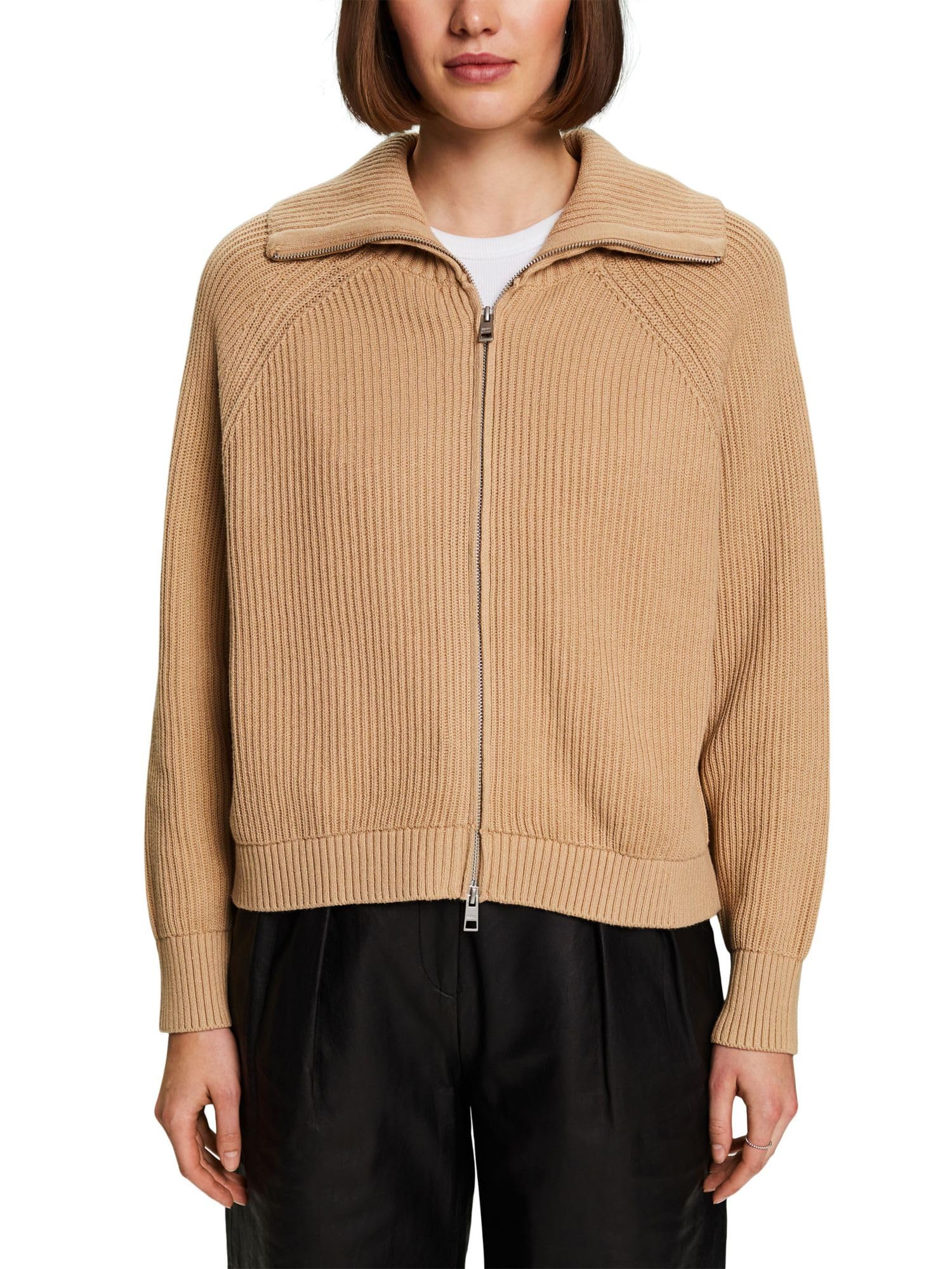 esprit-014ee1i315-damen-strickjacke-strick-cardigan-mit-offener-passform image 7