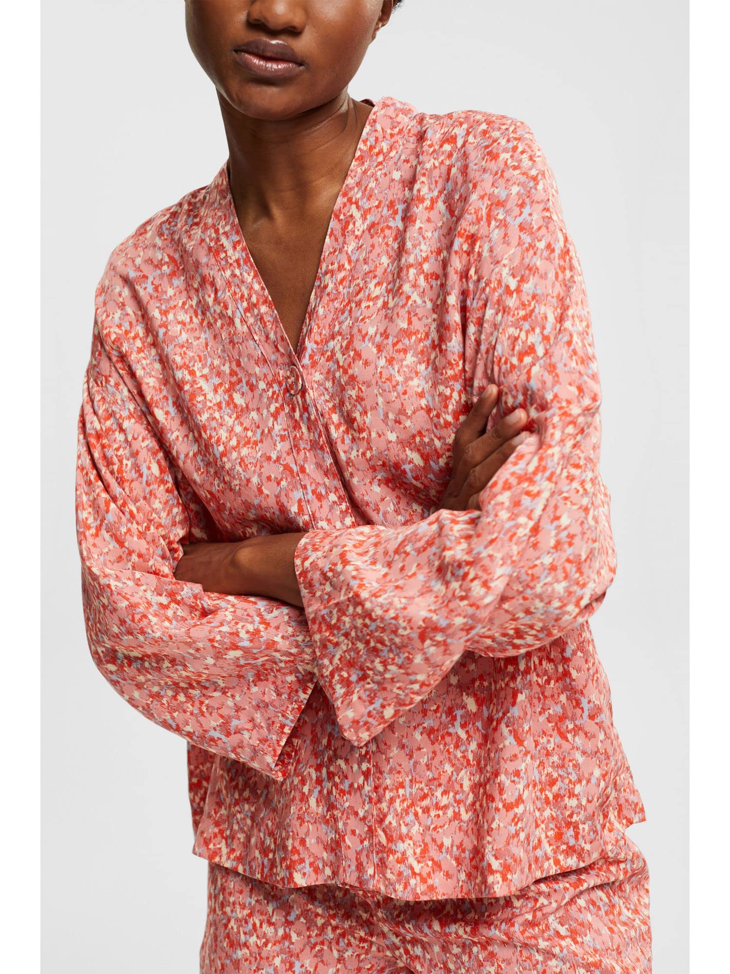 esprit-printed-woven-damen-pyjamaset-zweiteiliger-schlafanzug-mit-print-und-kurz image 4
