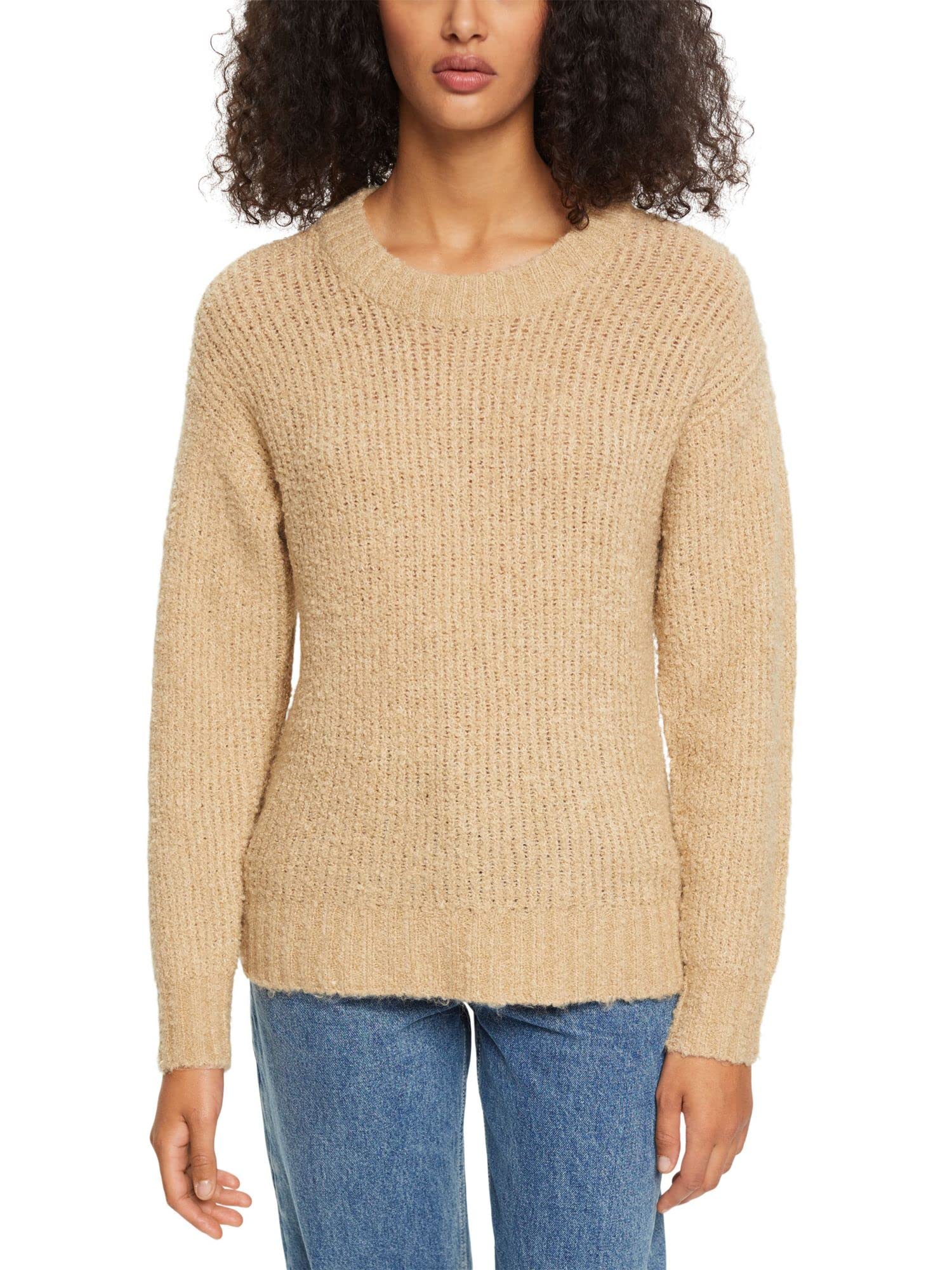 esprit-damen-092ee1i303-pullover-klassischer-damenstrickpullover-mit-bequemer-re image 3