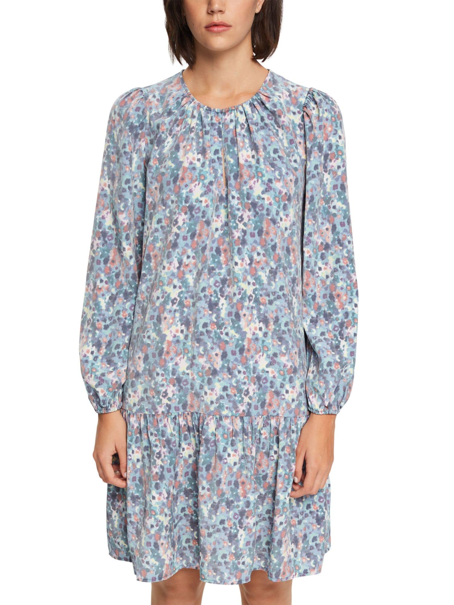 esprit-damen-kleid-092ee1e325-blickdichtes-sommerkleid-mit-gr-engetreuer-passfor image 3