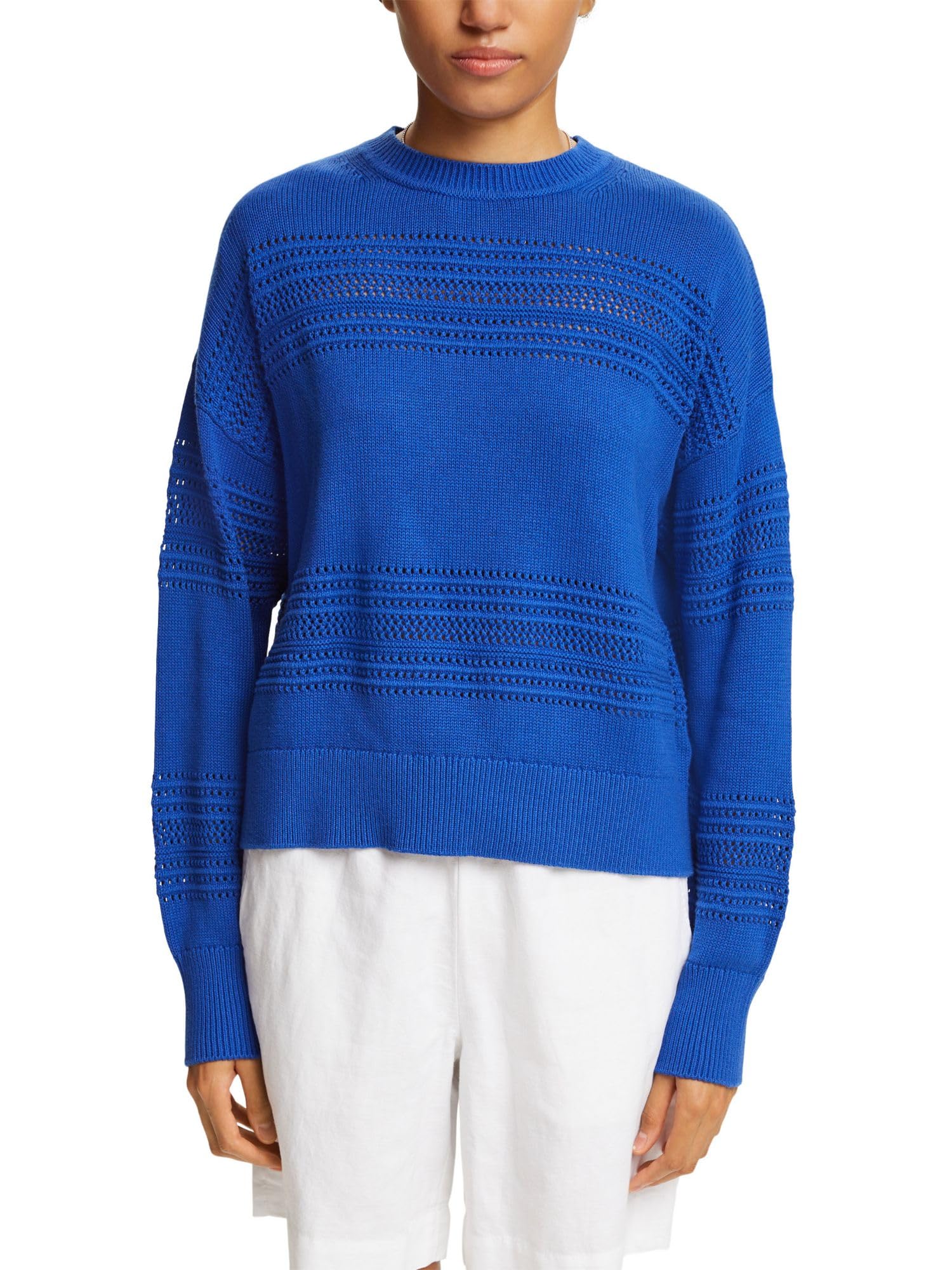 esprit-034ee1i306-damen-pullover-1er-pack-l-ssiger-strickpullover-mit-lockerer-p image 6