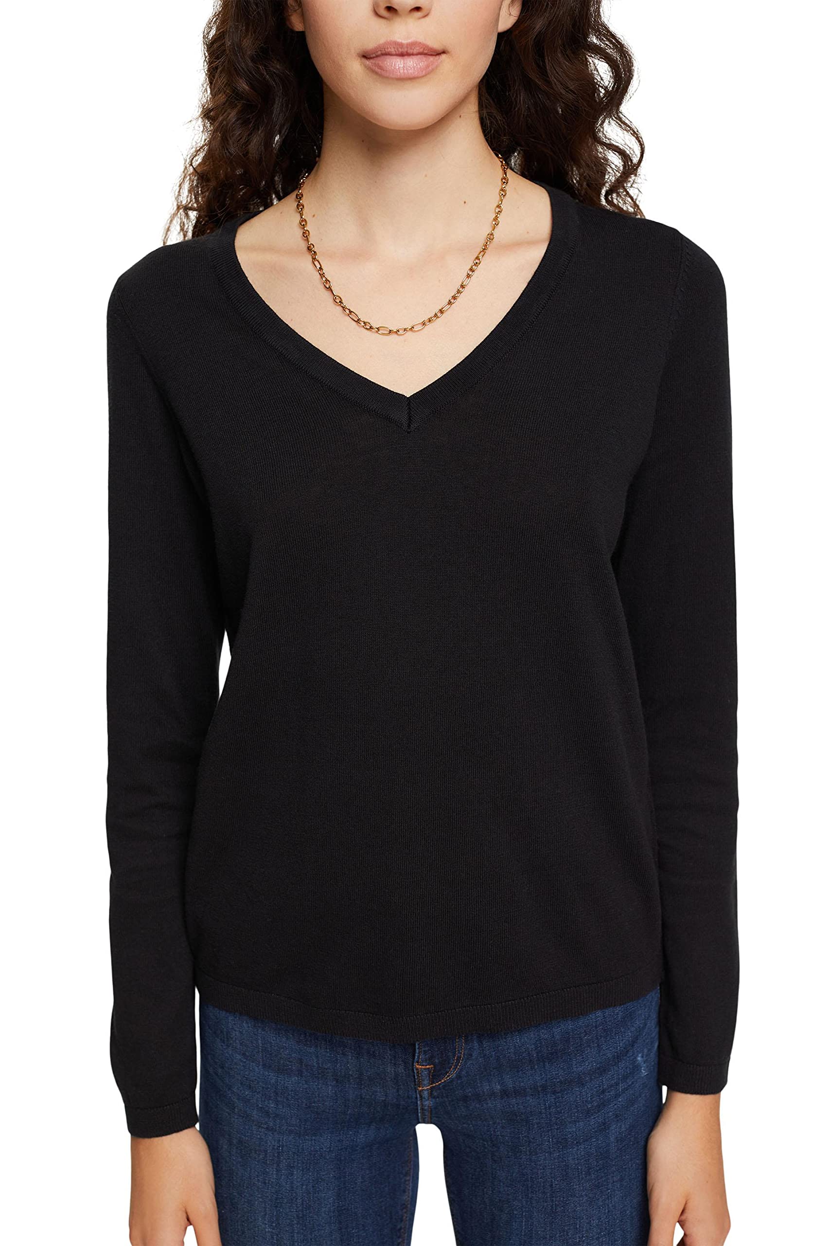 esprit-damen-v-neck-strick-pullover-strickpullover-mit-klassischem-v-ausschnitt image 6