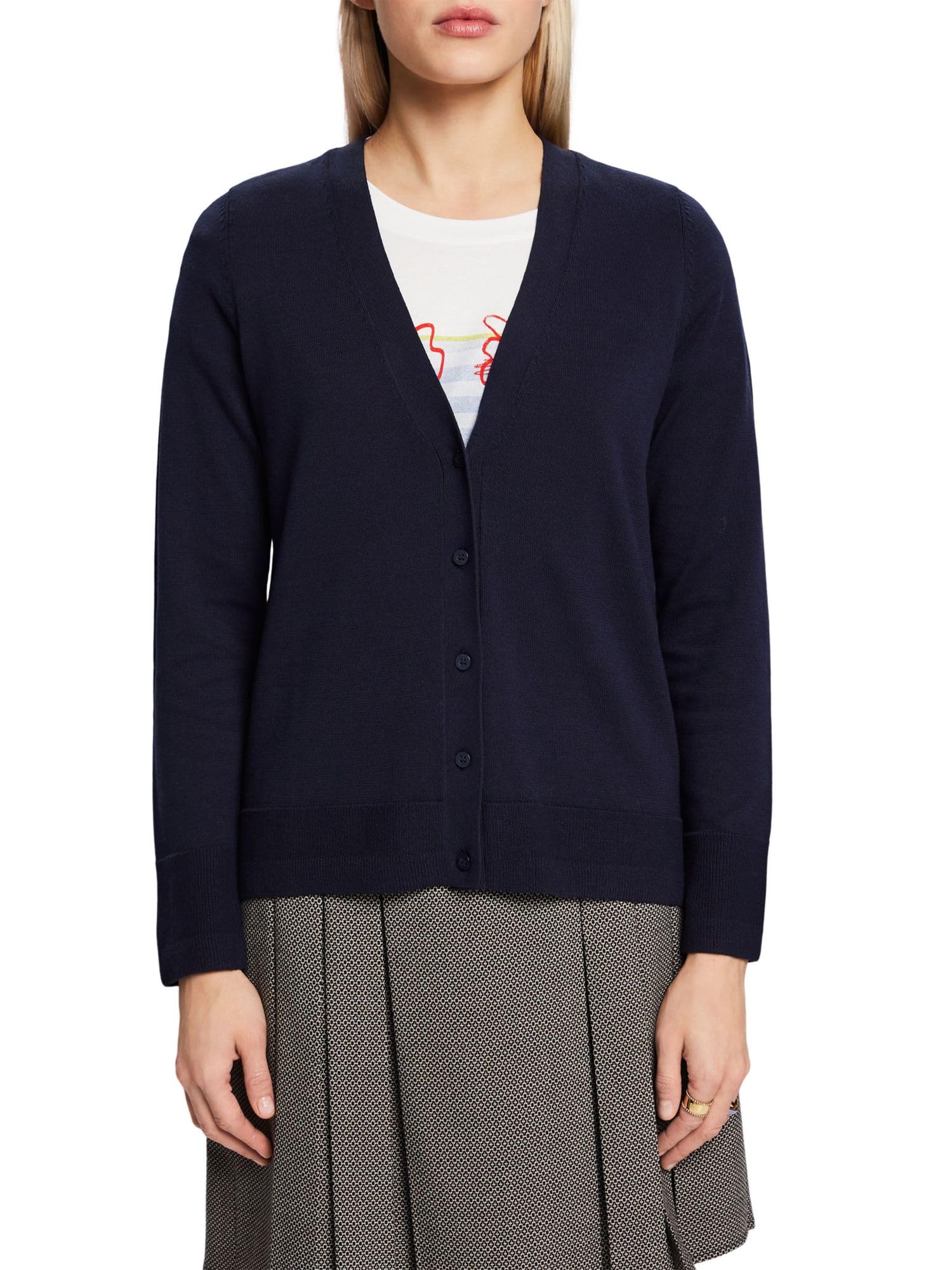 esprit-994ee1i312-damen-strickjacke-strick-cardigan-mit-offener-front image 7