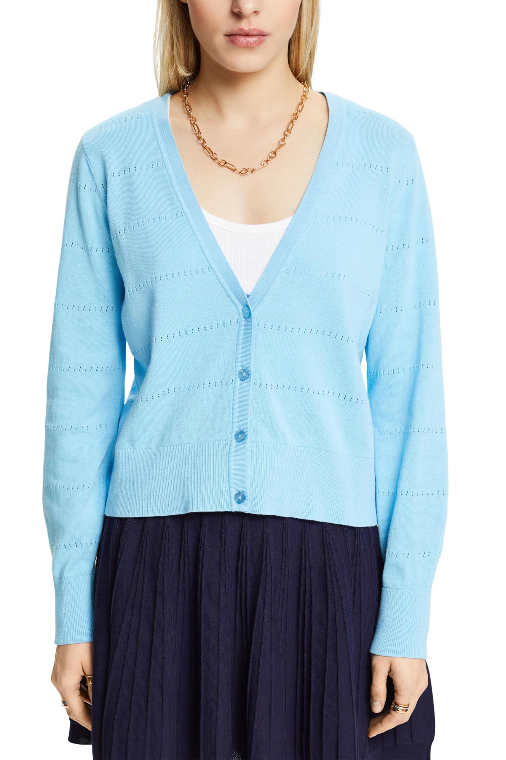 esprit-044ee1i317-strickjacke-damen-strickcardigan-im-1er-pack-mit-klassischem-s image 7