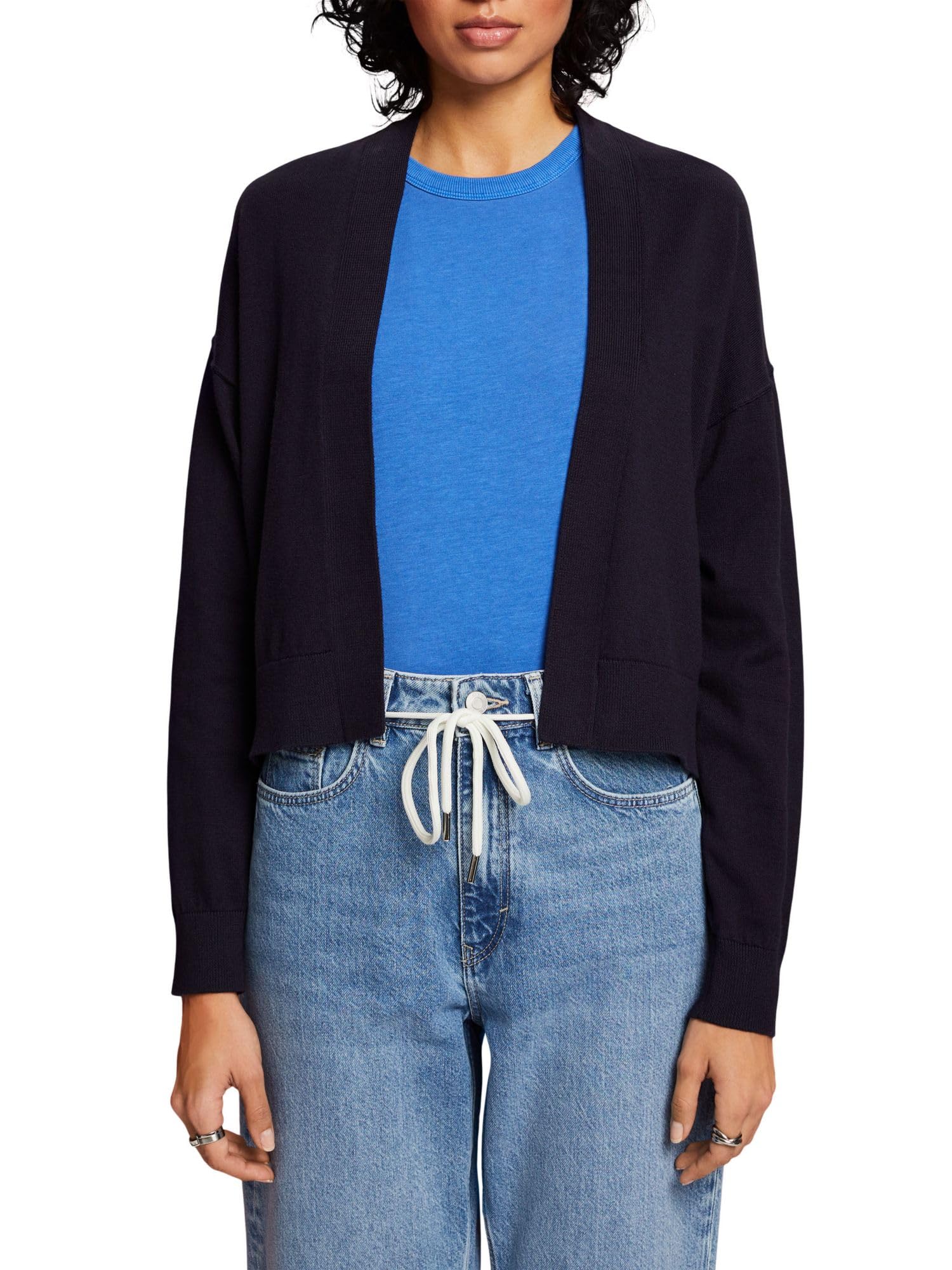esprit-damen-strickjacke-043cc1i301-feiner-strick-cardigan-zum-kombinieren-und-l image 3