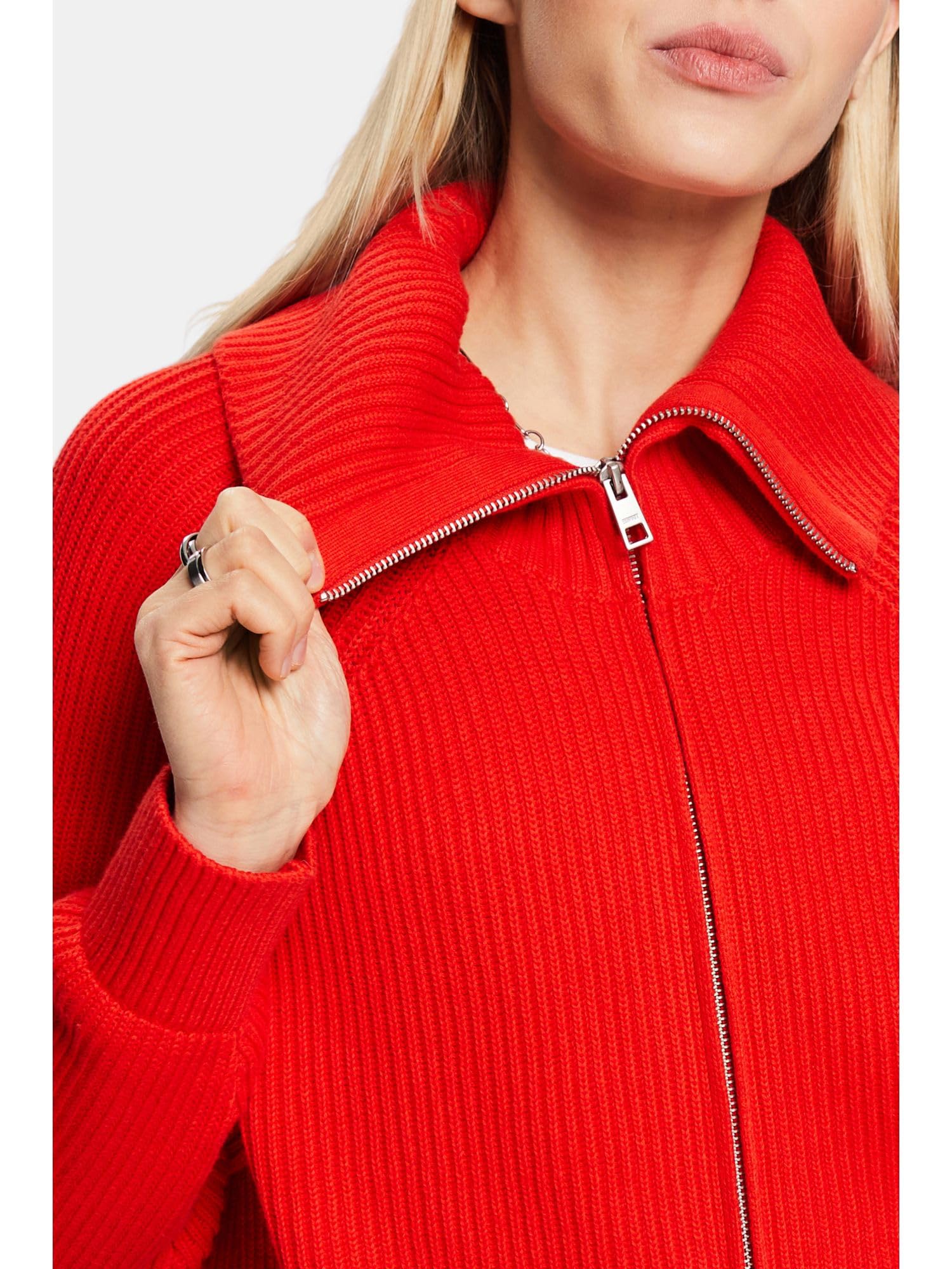 esprit-014ee1i315-damen-strickjacke-strick-cardigan-mit-offener-passform image 4