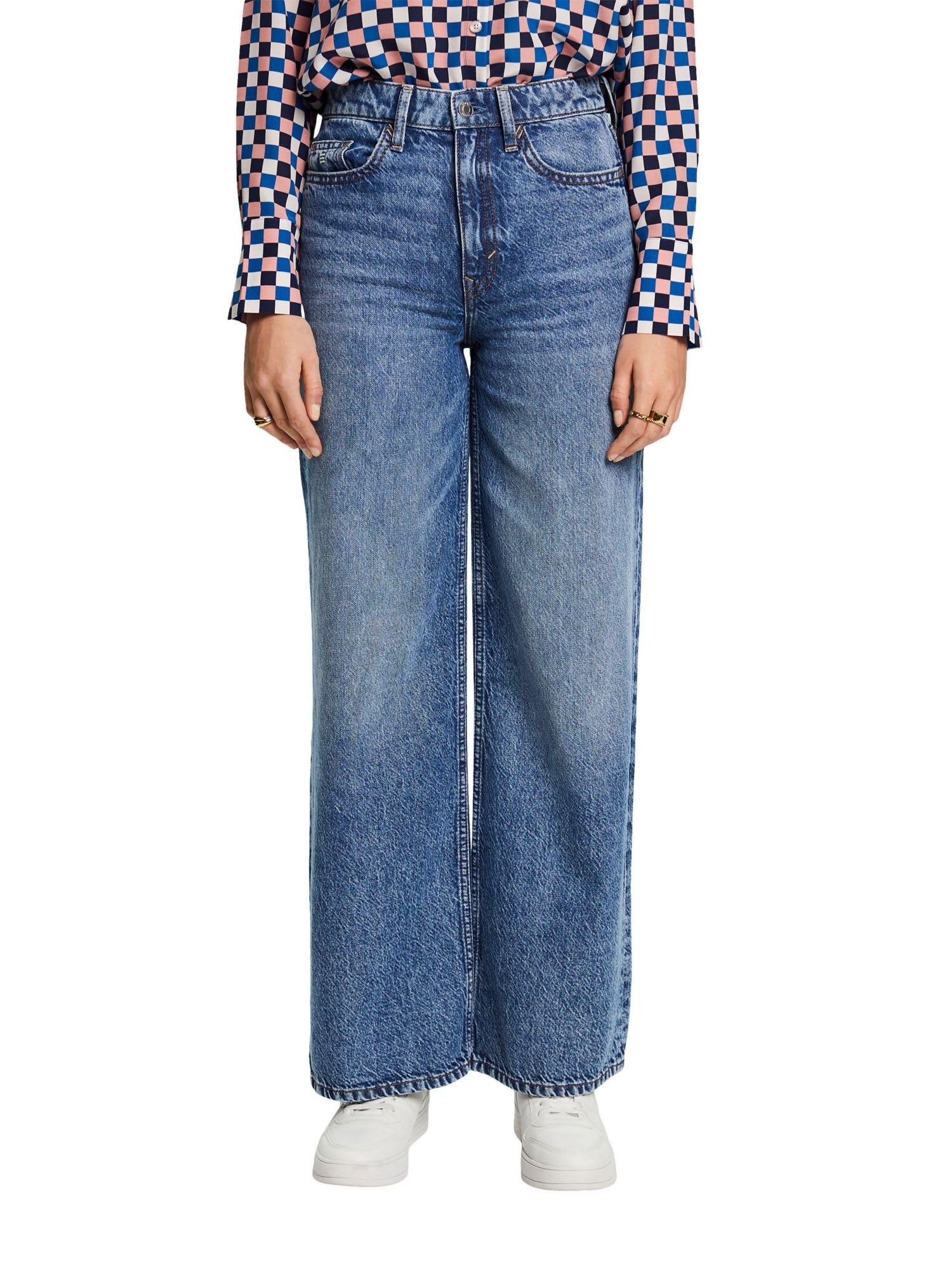 esprit-014ee1b317-damen-jeans-5-pocket-jeans-in-903-blue-light-wash-34w-x-32l image 1
